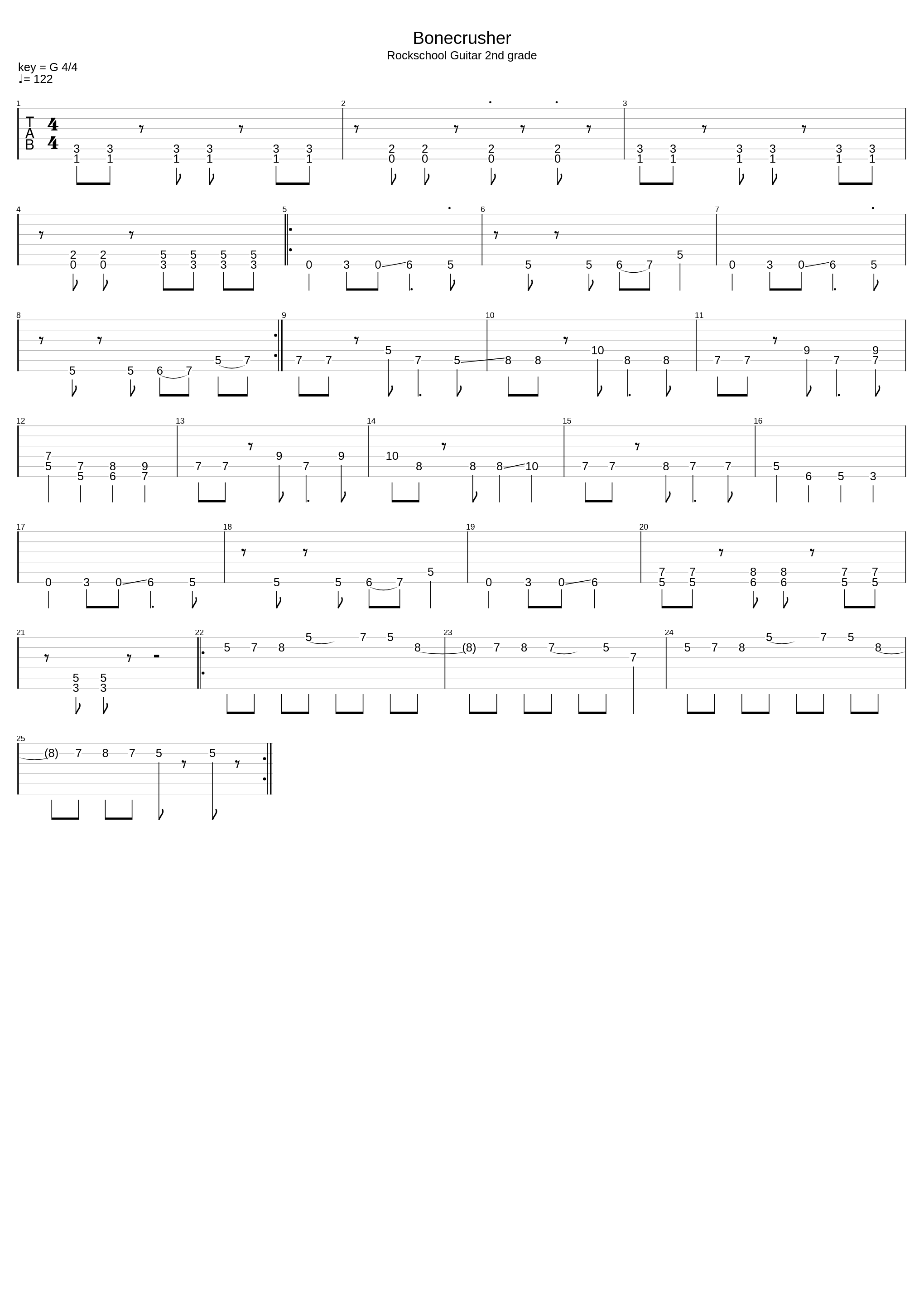 Rockschool Guitar Grade 2 - Bonecrusher_James Uings_1