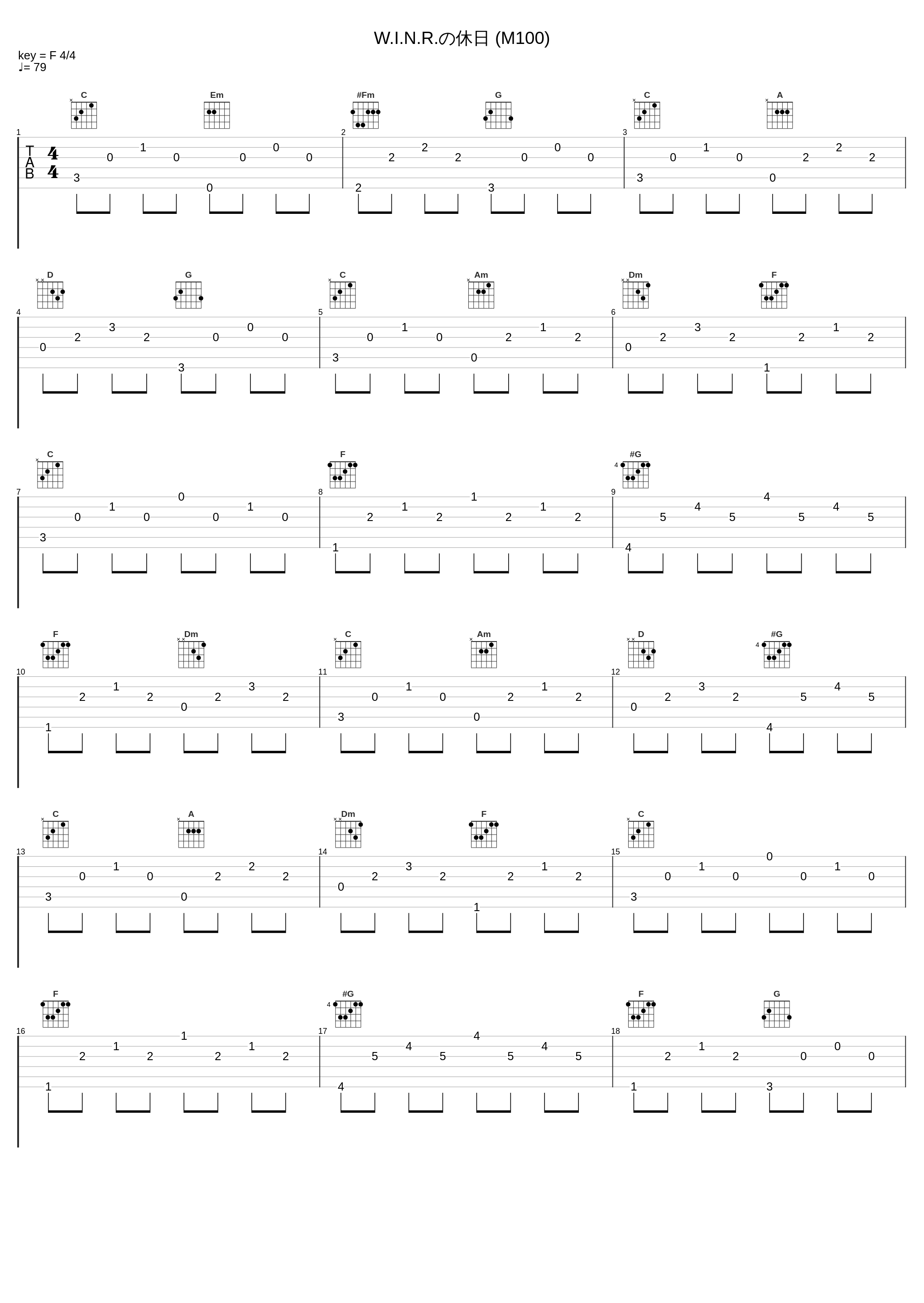 W.I.N.R.の休日 (M100)_佐桥俊彦_1