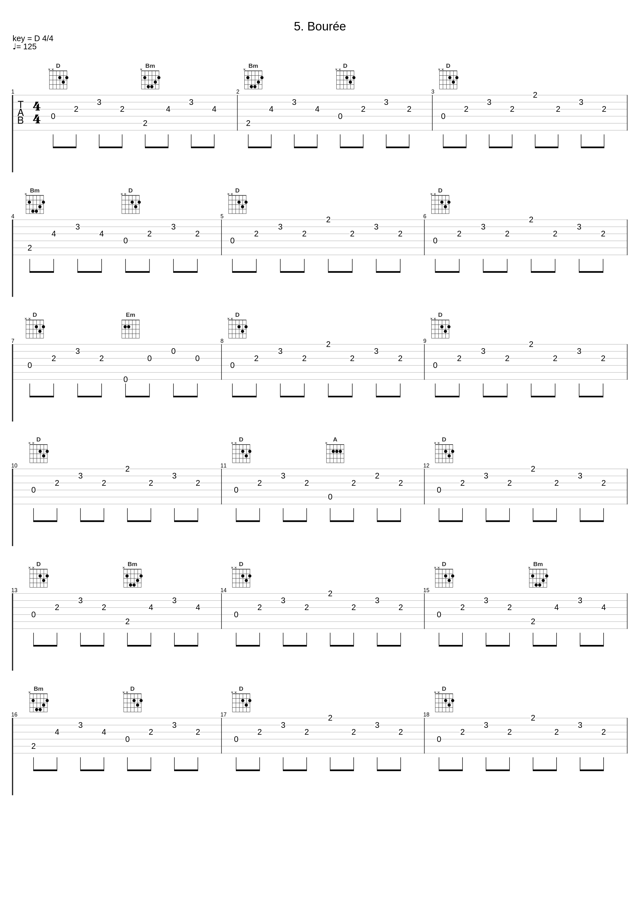 5. Bourée_George Friedrich Handel_1