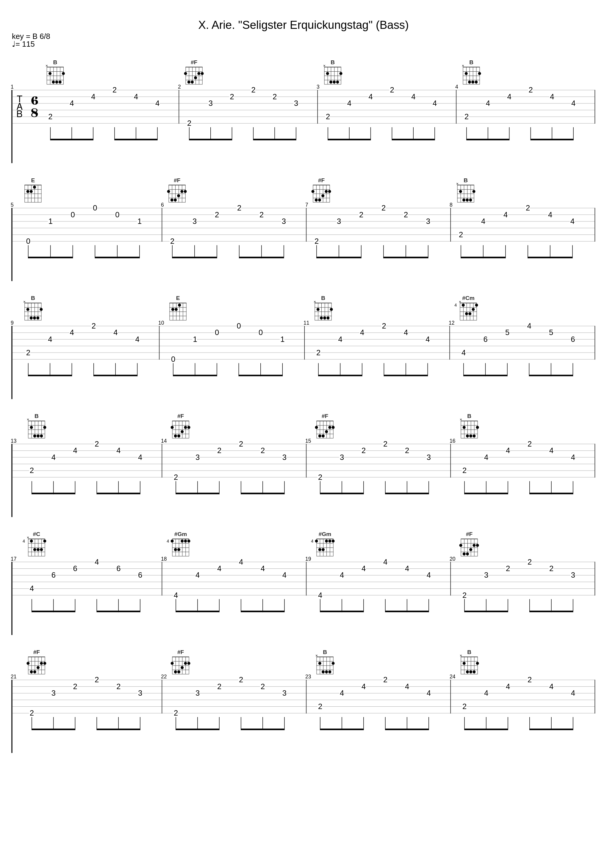 X. Arie. "Seligster Erquickungstag" (Bass)_chor,Rudolf Lutz,Wolf Matthias Friedrich_1