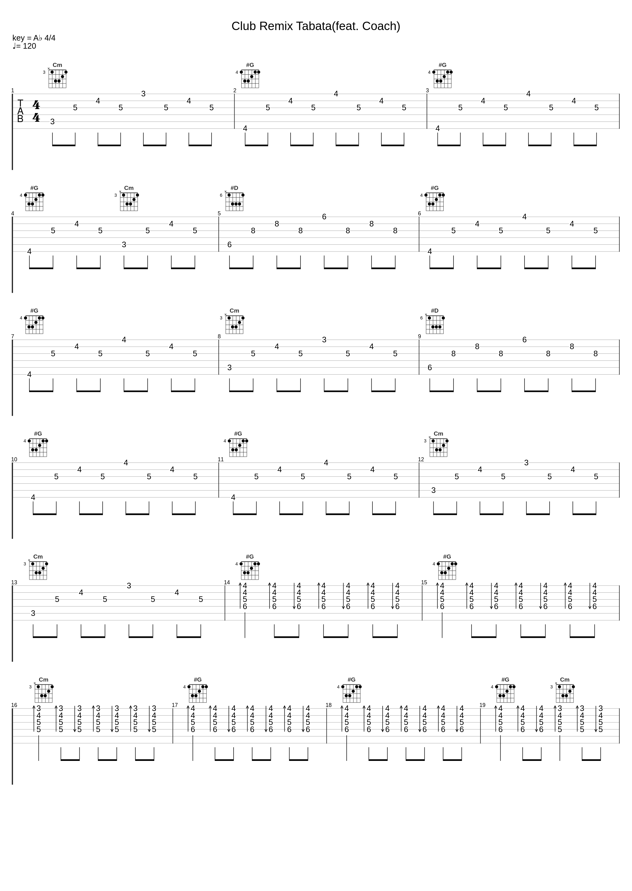 Club Remix Tabata(feat. Coach)_Tabata Songs,Coach_1