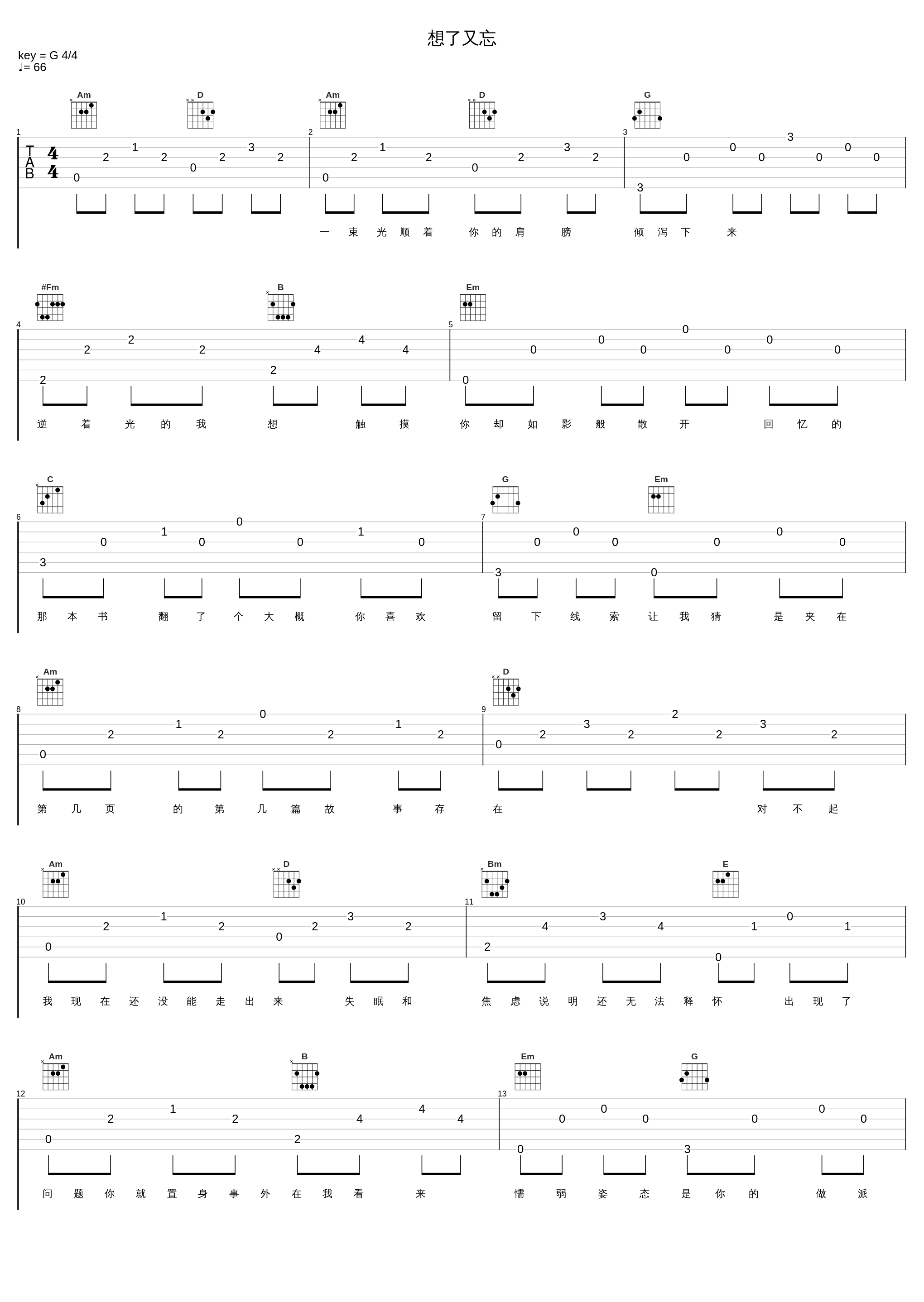 想了又忘_伊格赛听,焦七七_1