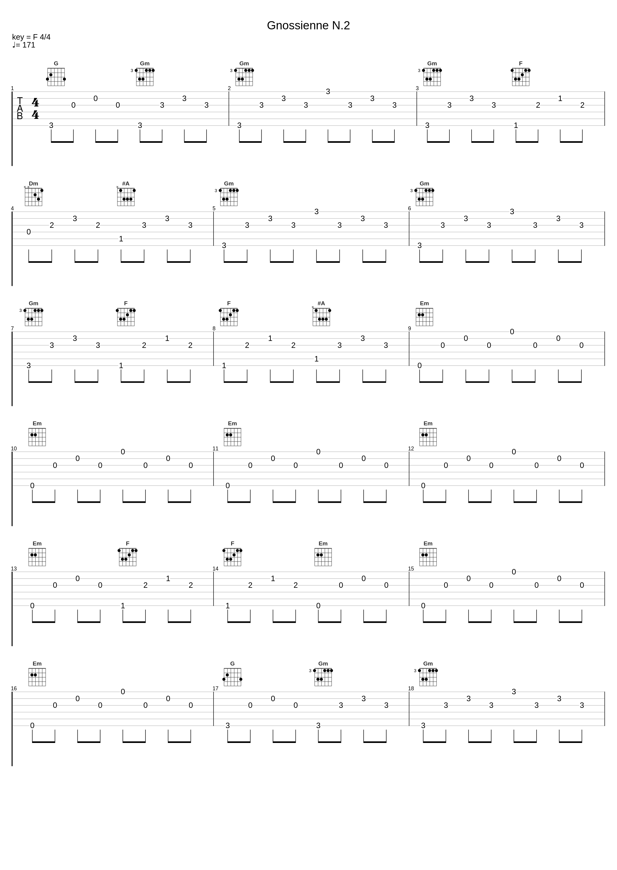 Gnossienne N.2_Newsic,Erik Satie_1