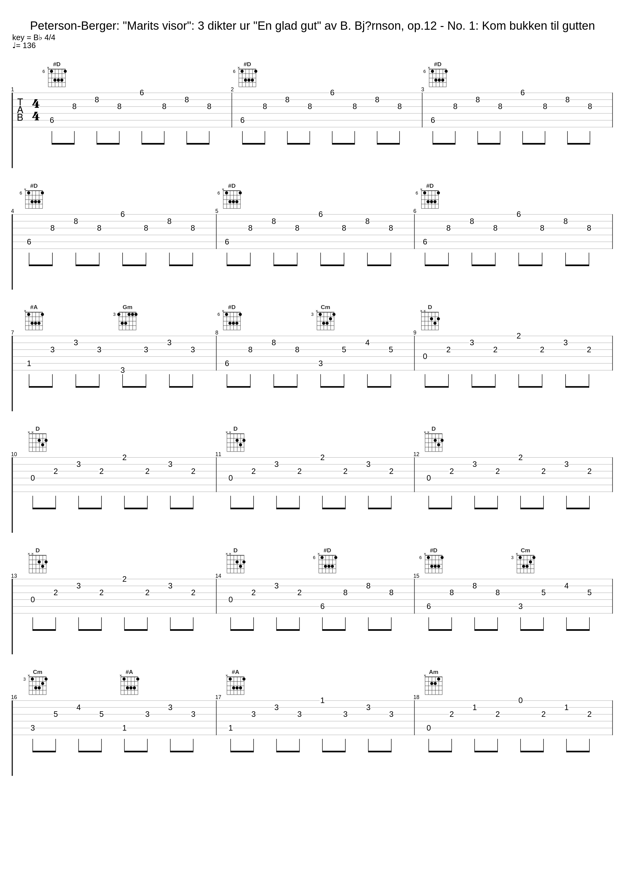 Peterson-Berger: "Marits visor": 3 dikter ur "En glad gut" av B. Bj¢rnson, op.12 - No. 1: Kom bukken til gutten_Anne Sofie von Otter,Bengt Forsberg_1