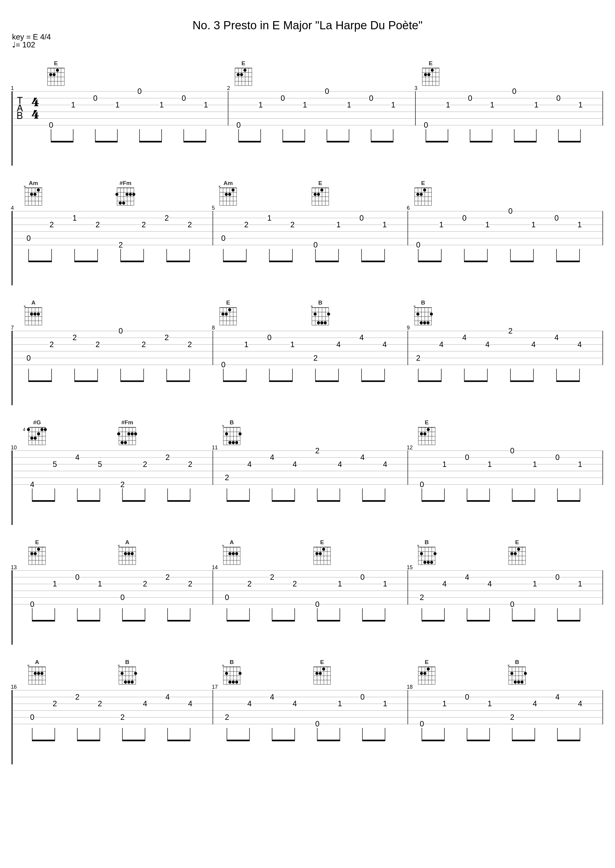 No. 3 Presto in E Major "La Harpe Du Poète"_Ilse von Alpenheim,Felix Mendelssohn_1