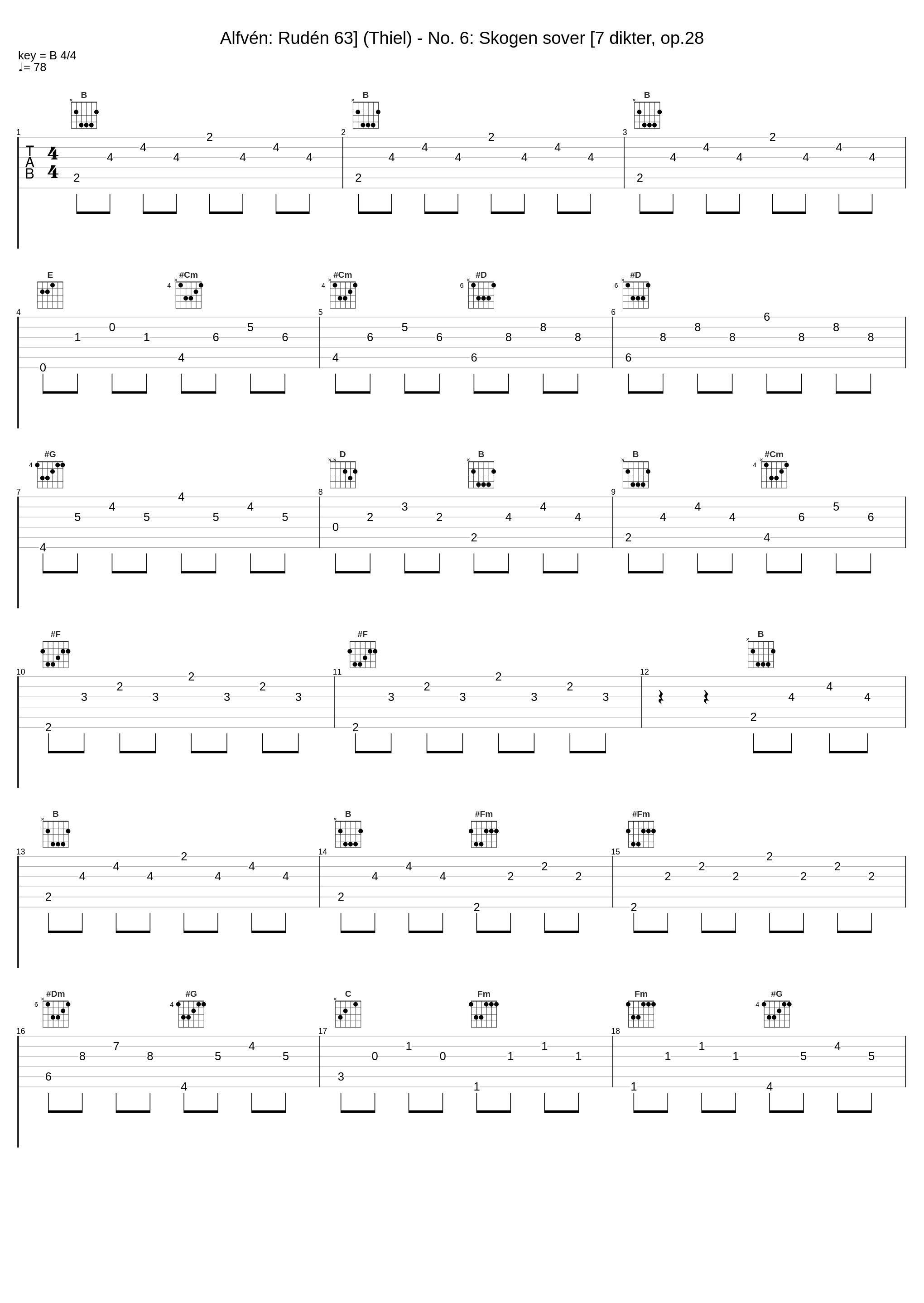 Alfvén: Rudén 63] (Thiel) - No. 6: Skogen sover [7 dikter, op.28_Anne Sofie von Otter,Bengt Forsberg_1