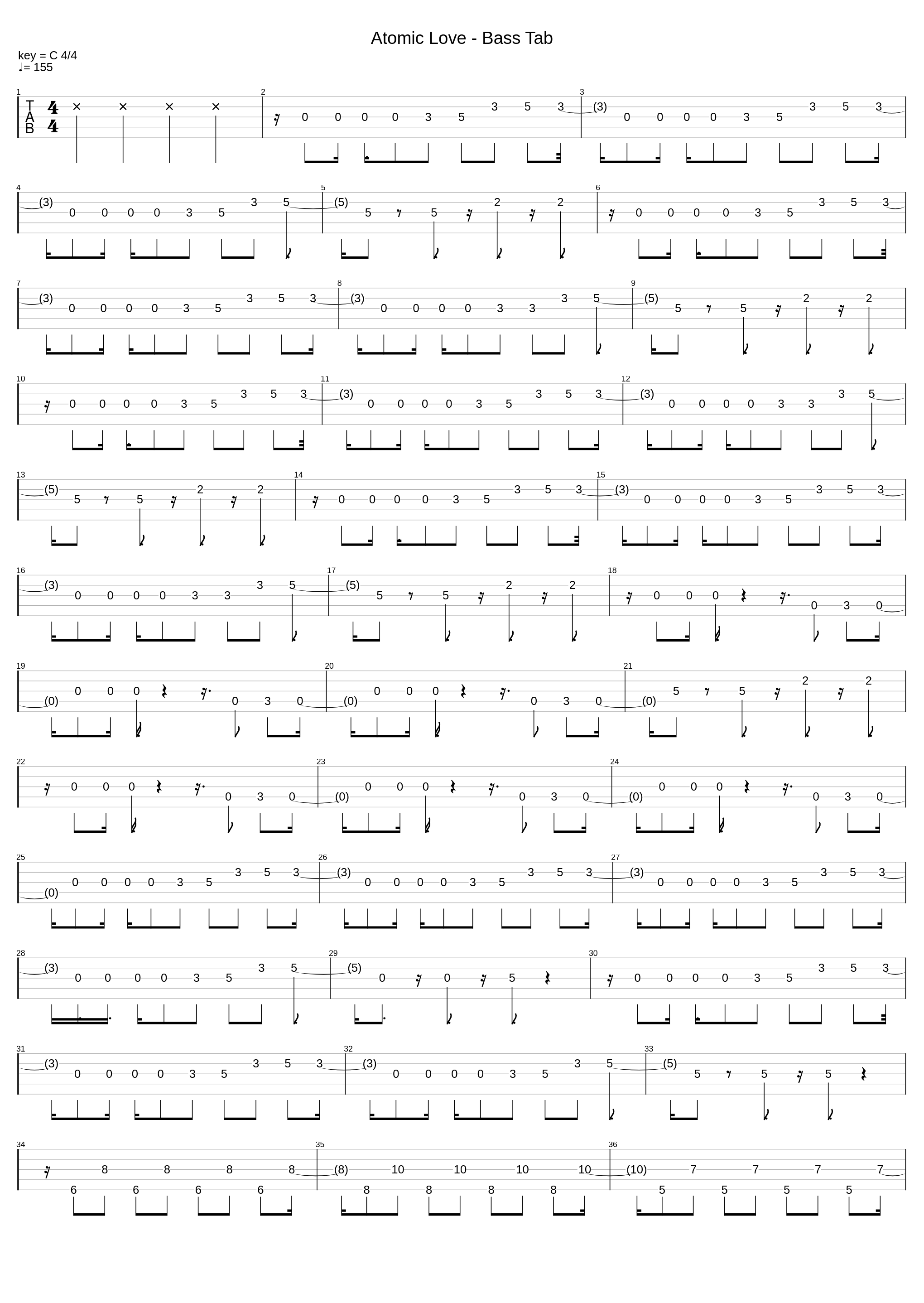 Atomic Love Bass Tab_Nayutalien_1