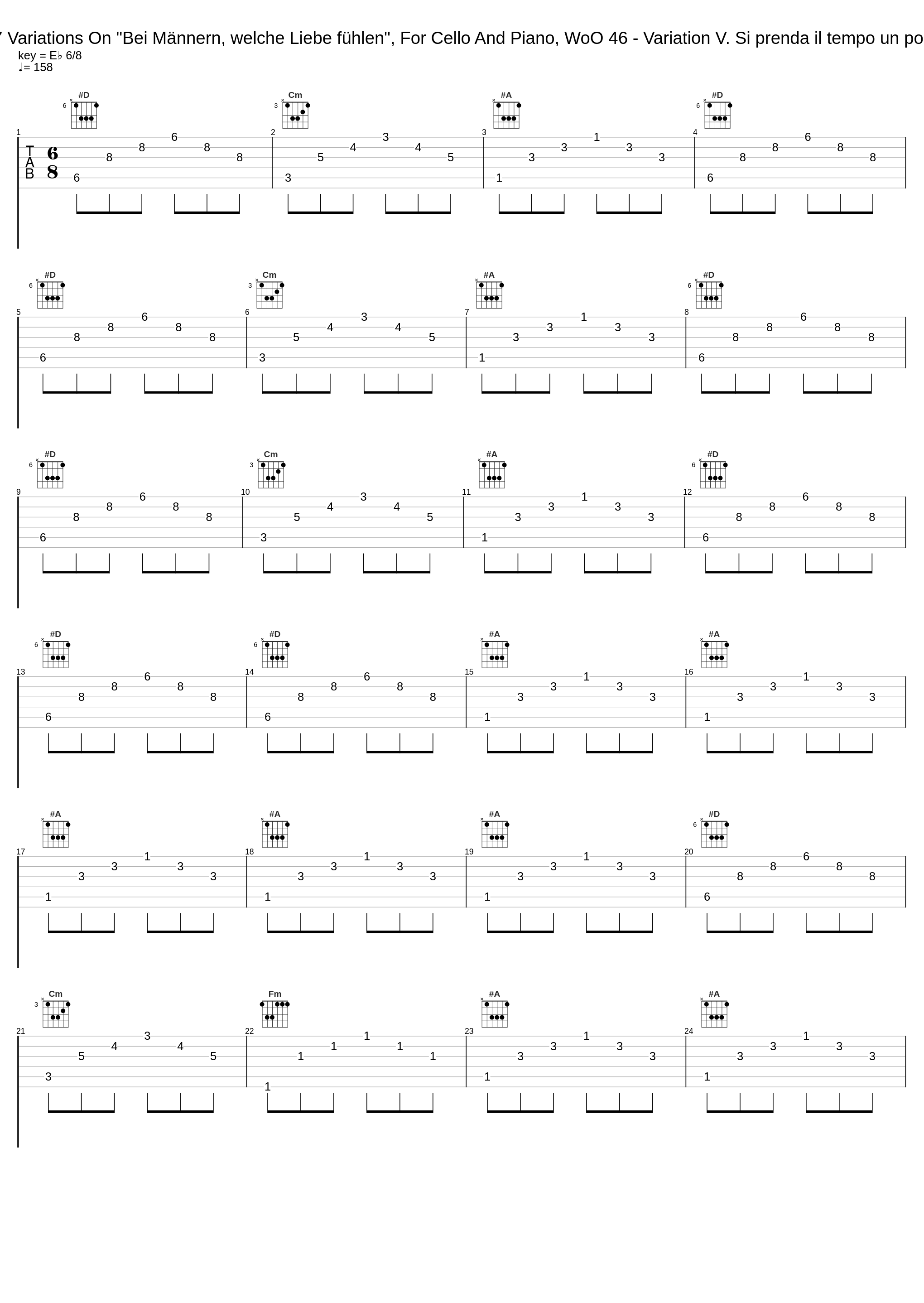 Beethoven: 7 Variations On "Bei Männern, welche Liebe fühlen", For Cello And Piano, WoO 46 - Variation V. Si prenda il tempo un poco più vivace_Pierre Fournier,Friedrich Gulda_1