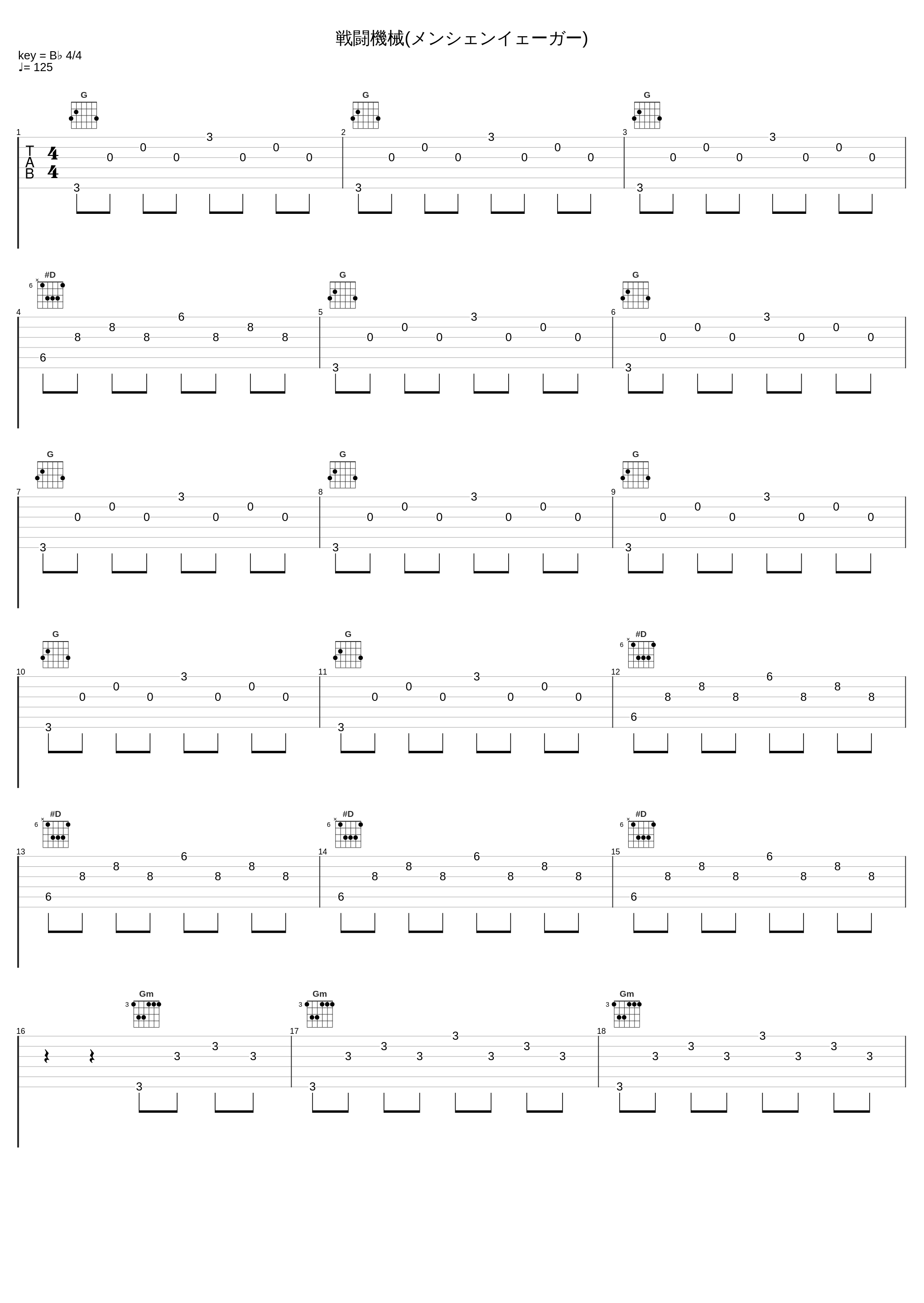 戦闘機械(メンシェンイェーガー)_Key Sounds Label_1