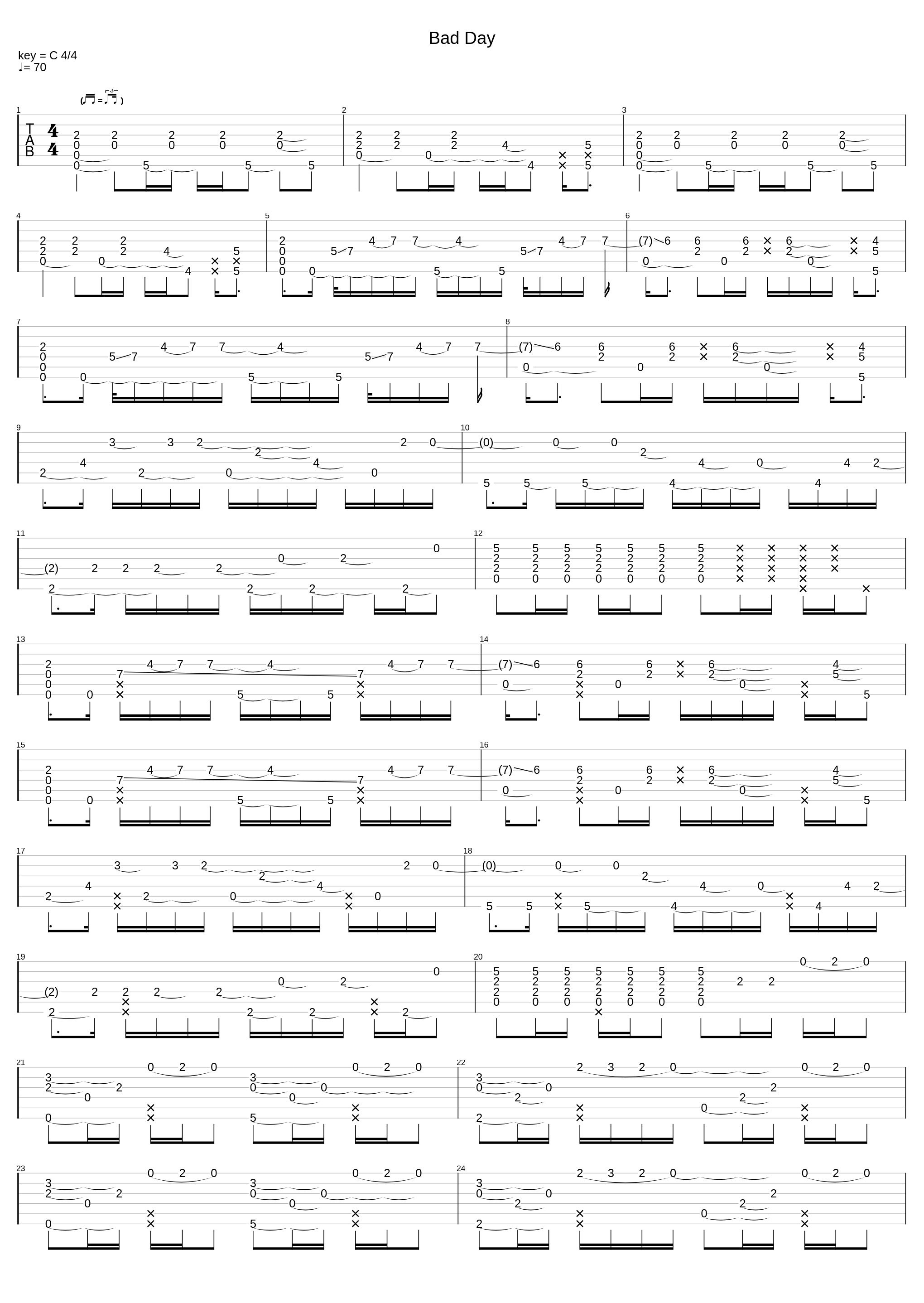 Bad Day - Daniel Powter_James Bartholomew_1