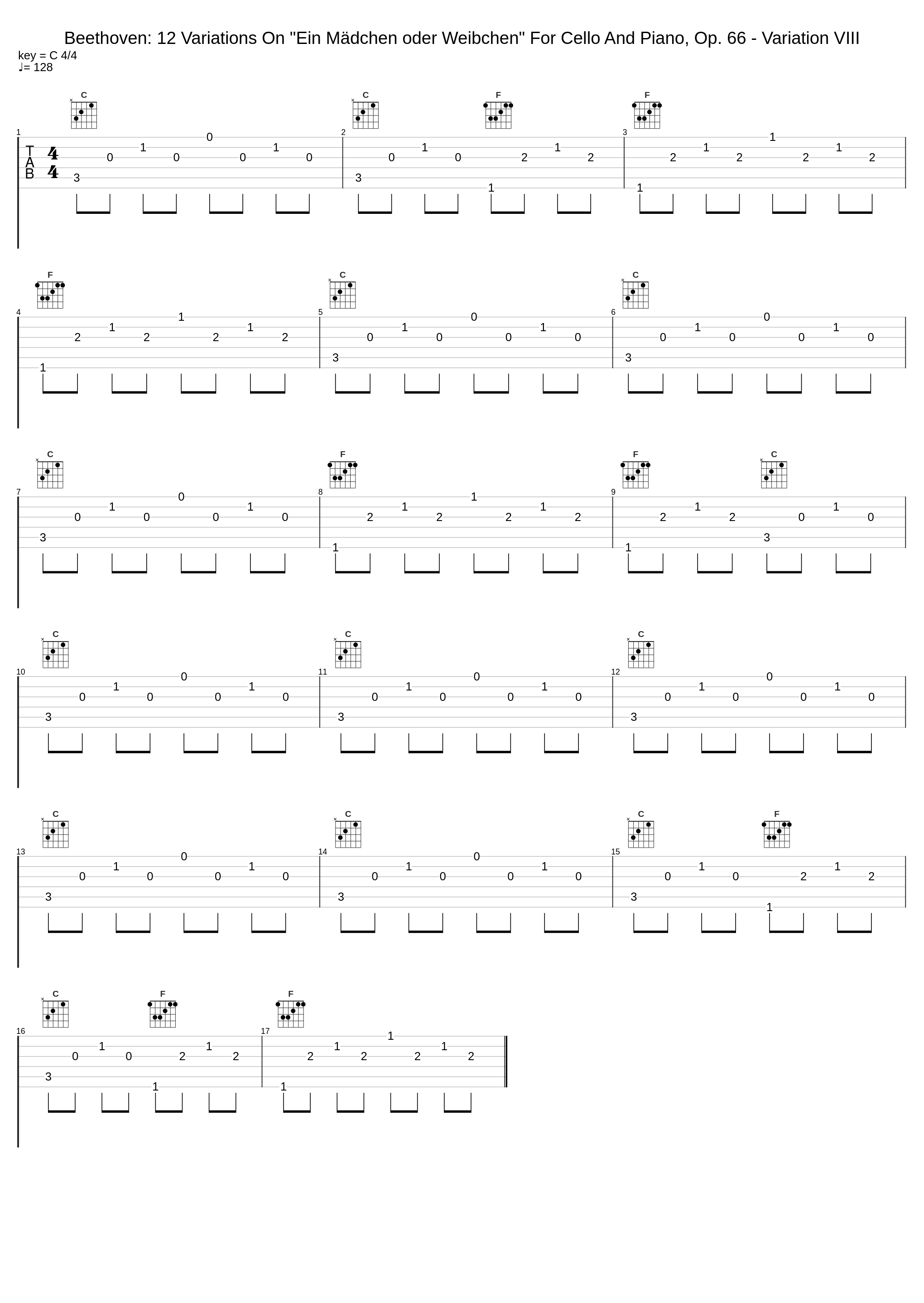 Beethoven: 12 Variations On "Ein Mädchen oder Weibchen" For Cello And Piano, Op. 66 - Variation VIII_Pierre Fournier,Friedrich Gulda_1