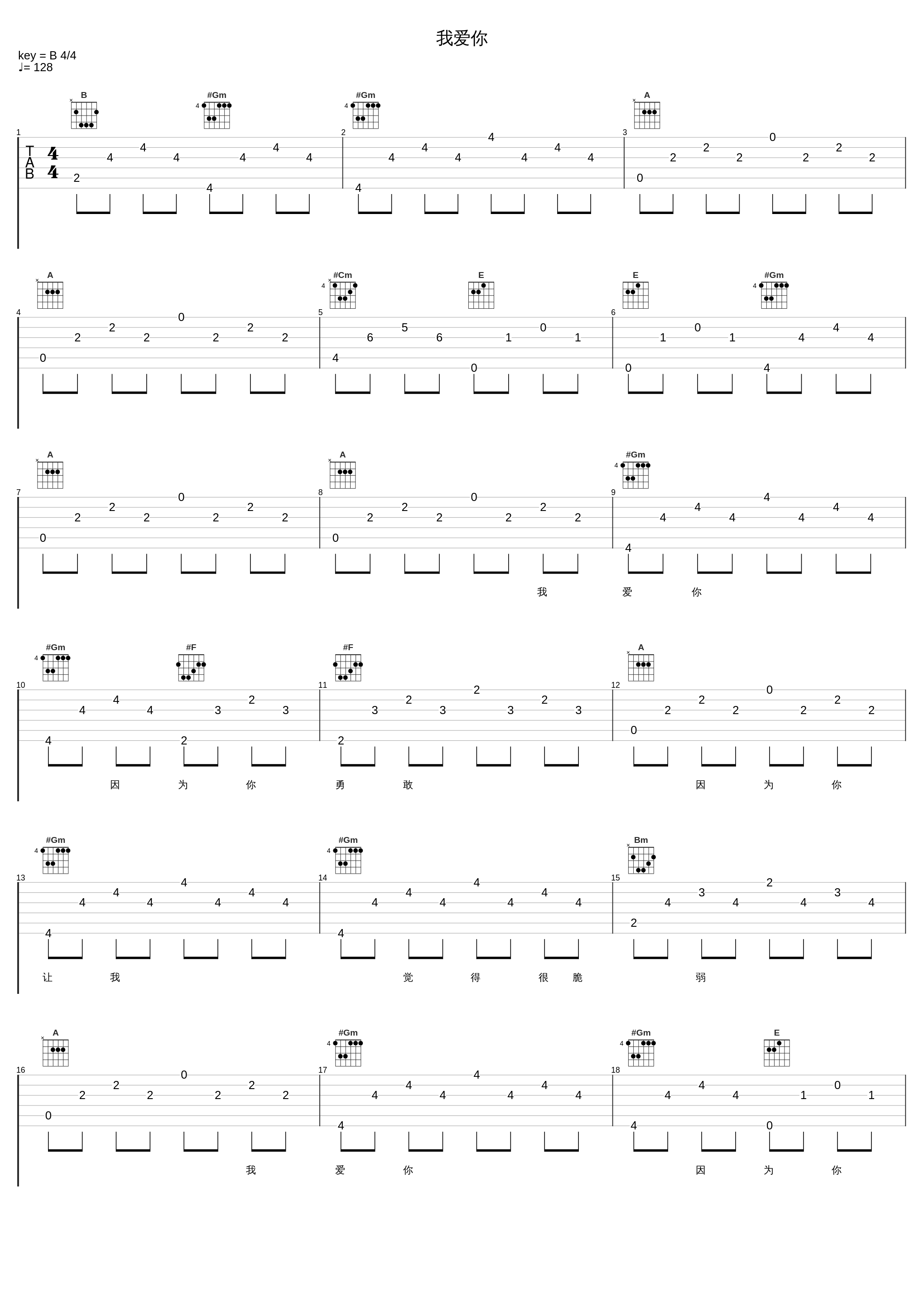 我爱你_陈洁仪_1