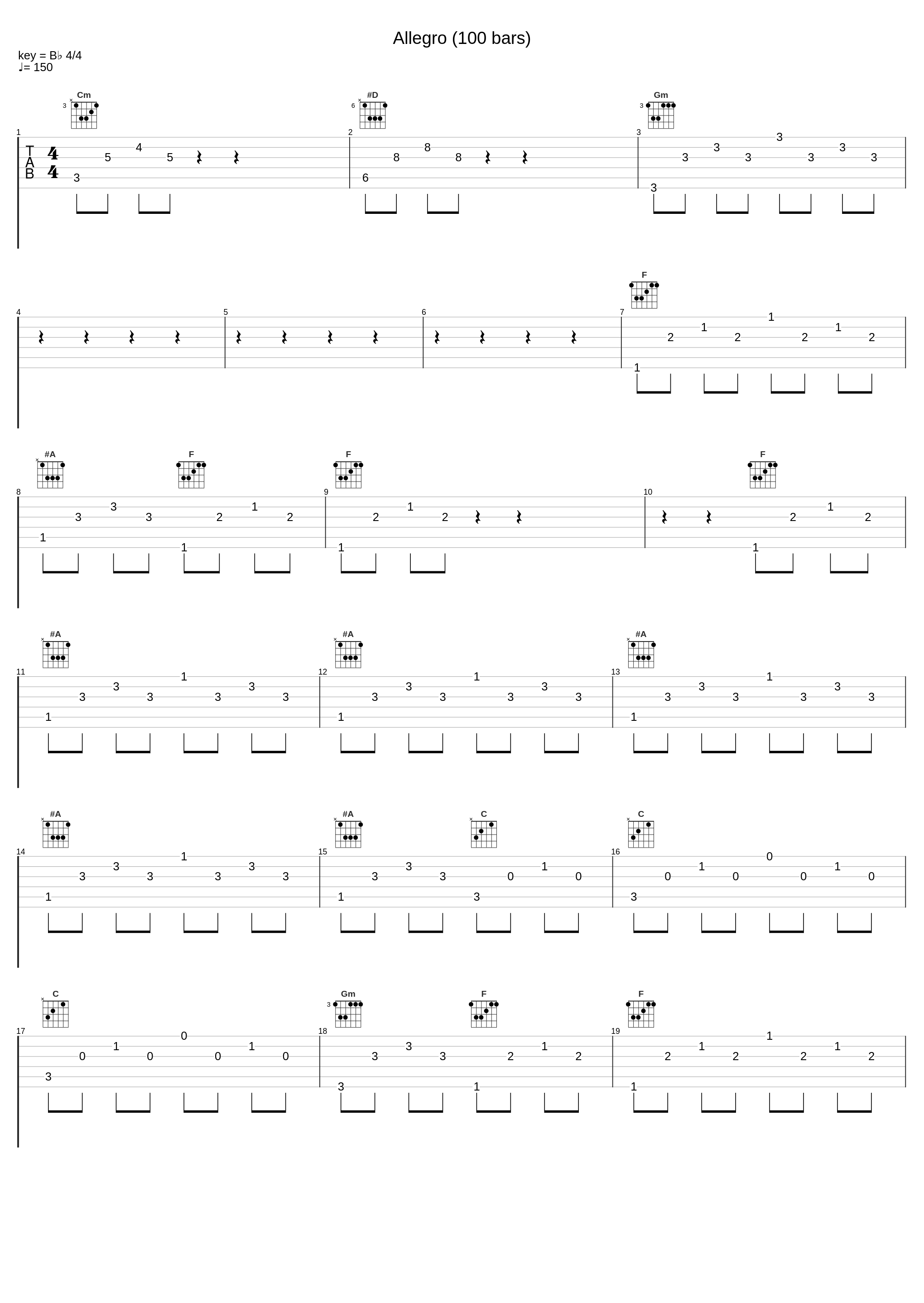 Allegro (100 bars)_George Friedrich Handel_1