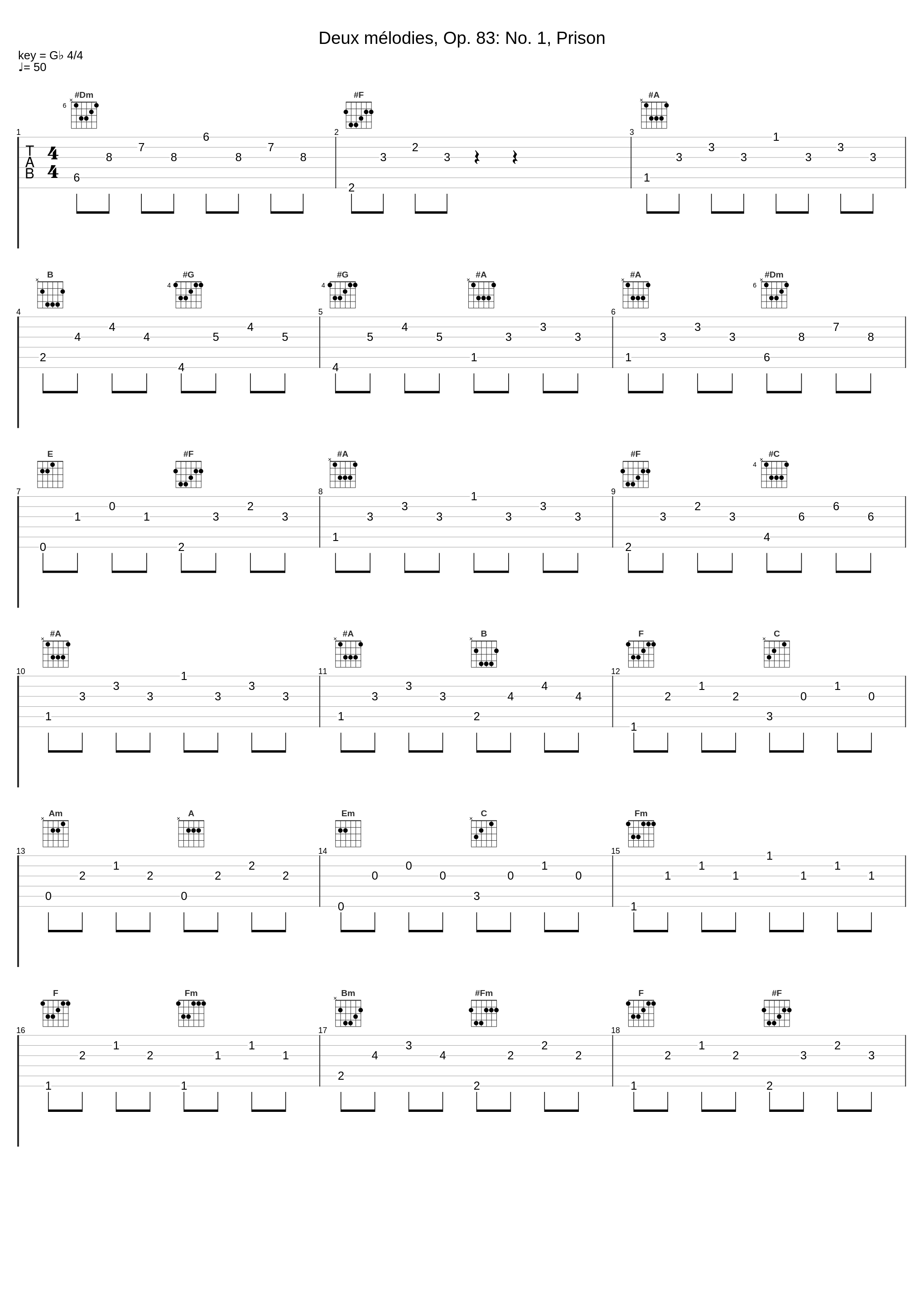 Deux mélodies, Op. 83: No. 1, Prison_Francis Poulenc,Pierre Bernac_1