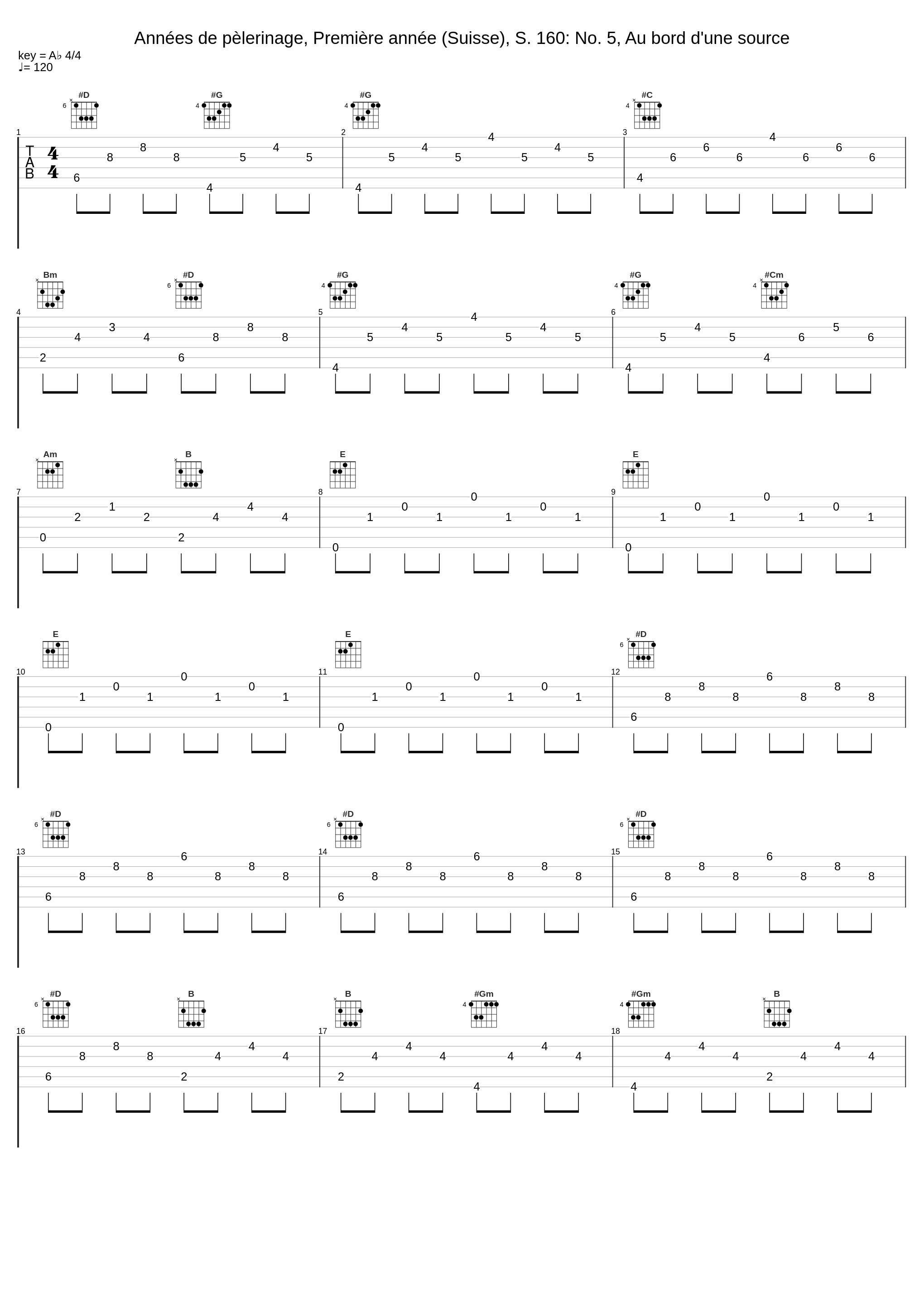 Années de pèlerinage, Première année (Suisse), S. 160: No. 5, Au bord d'une source_Vladimir Horowitz,Franz Liszt_1