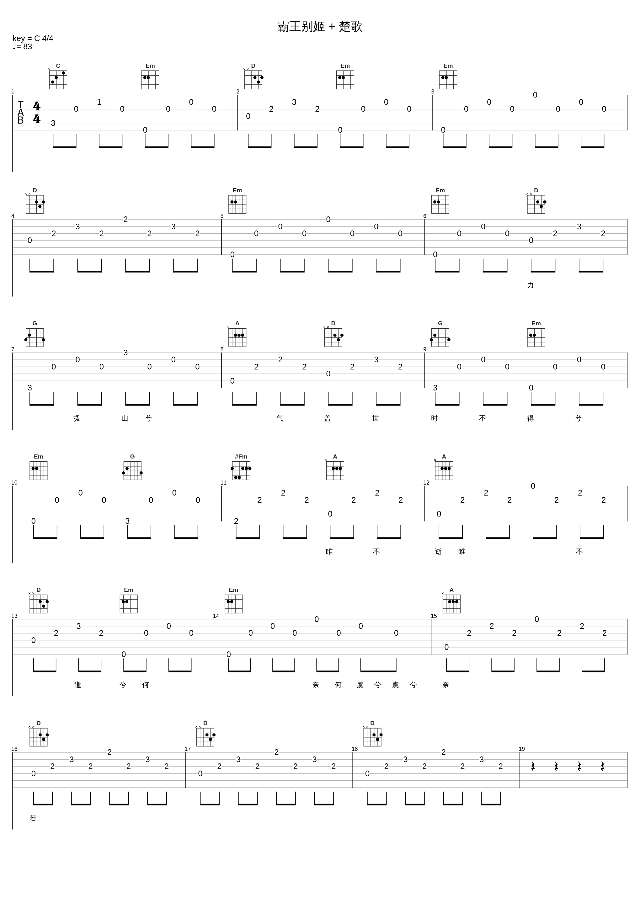 霸王别姬 + 楚歌_张学友_1