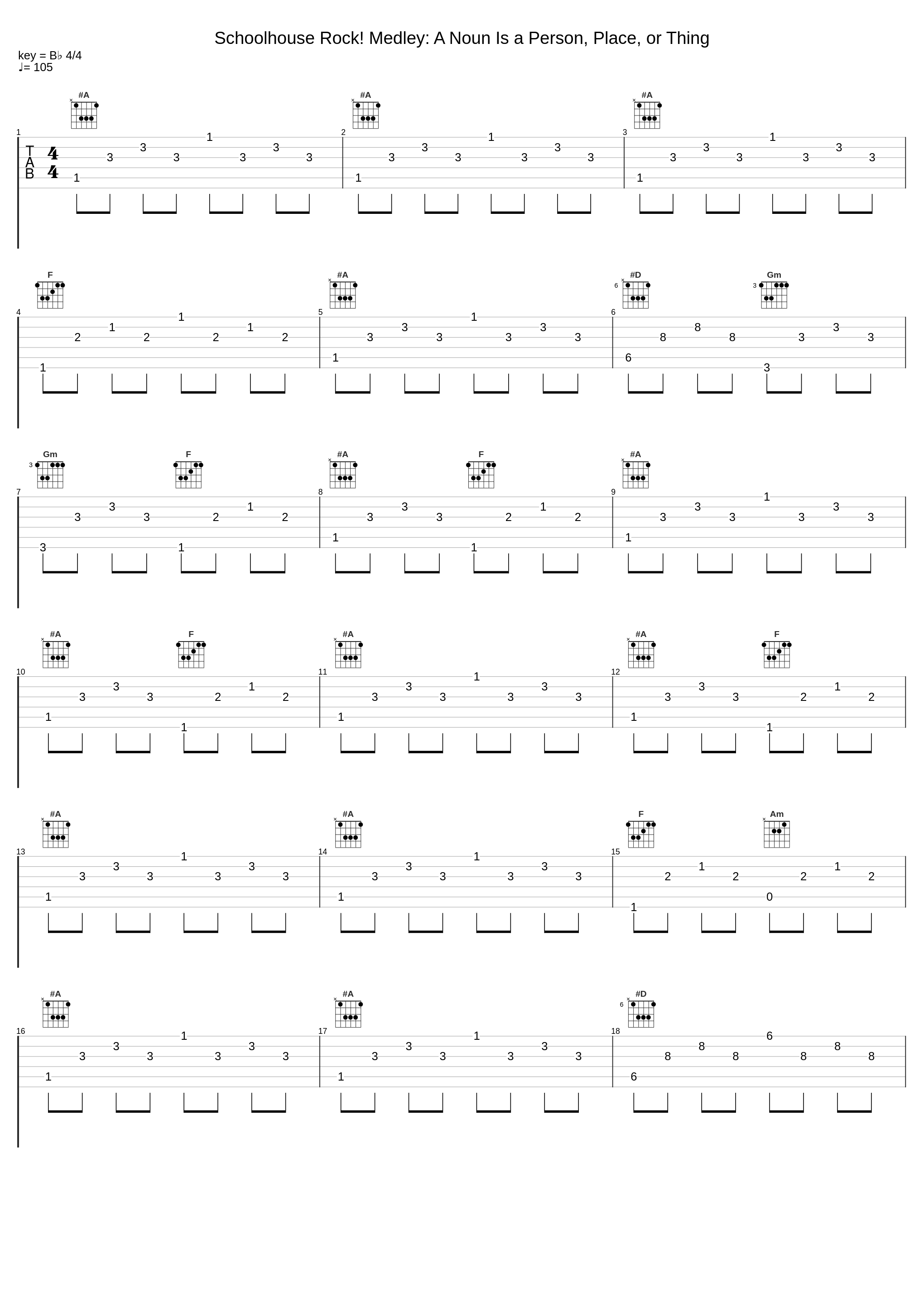 Schoolhouse Rock! Medley: A Noun Is a Person, Place, or Thing_Max Q_1