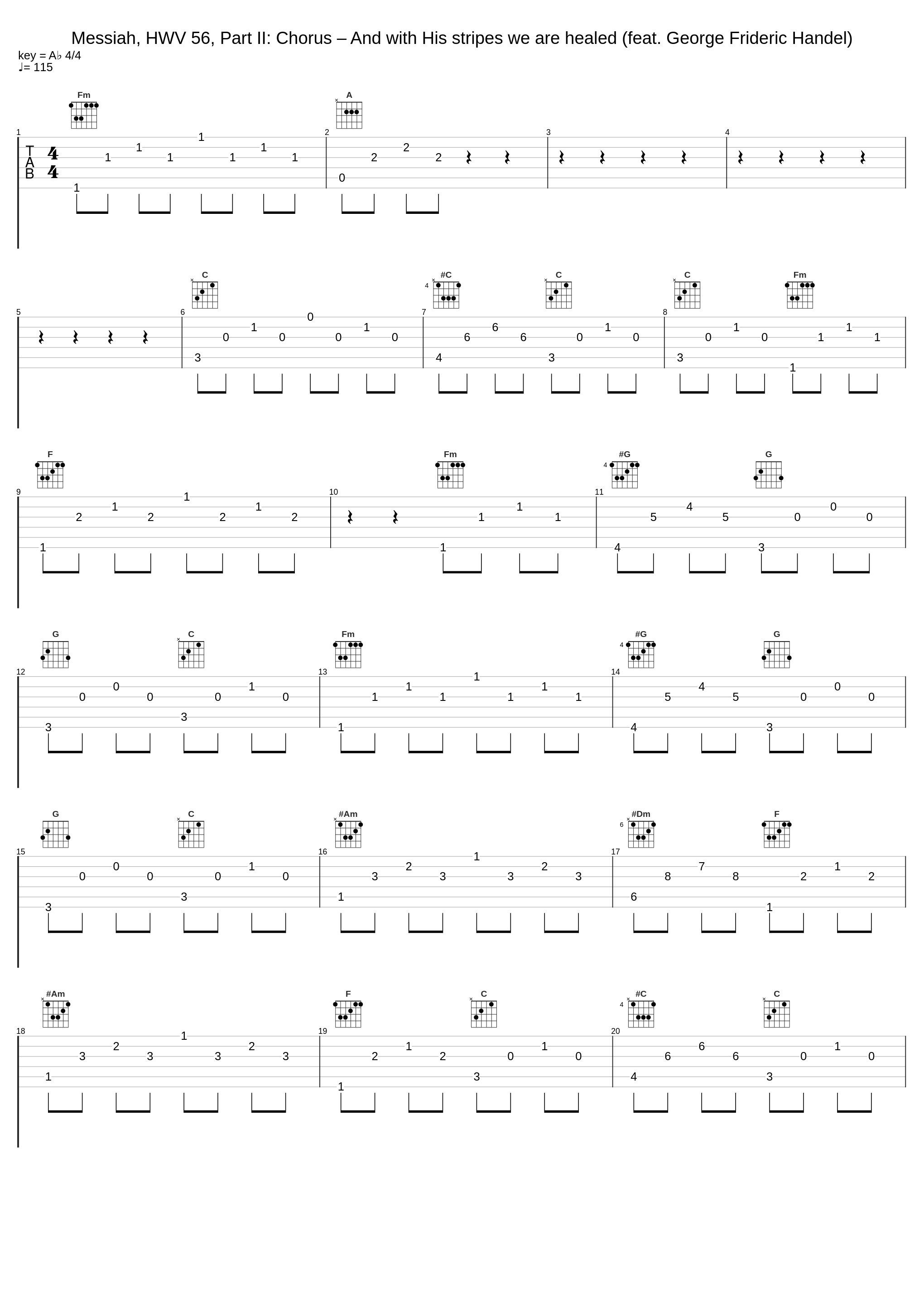 Messiah, HWV 56, Part II: Chorus – And with His stripes we are healed (feat. George Frideric Handel)_Studentenkoor Gica,George Friedrich Handel_1