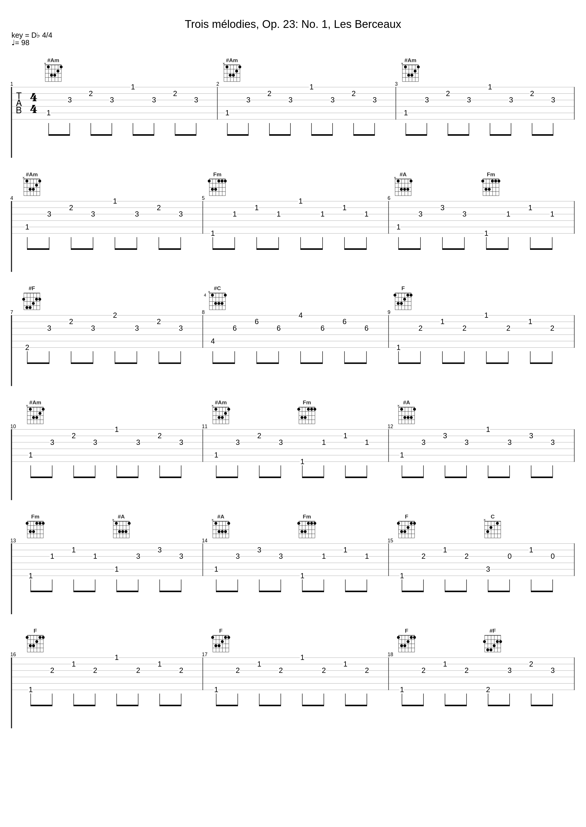 Trois mélodies, Op. 23: No. 1, Les Berceaux_Francis Poulenc,Pierre Bernac_1