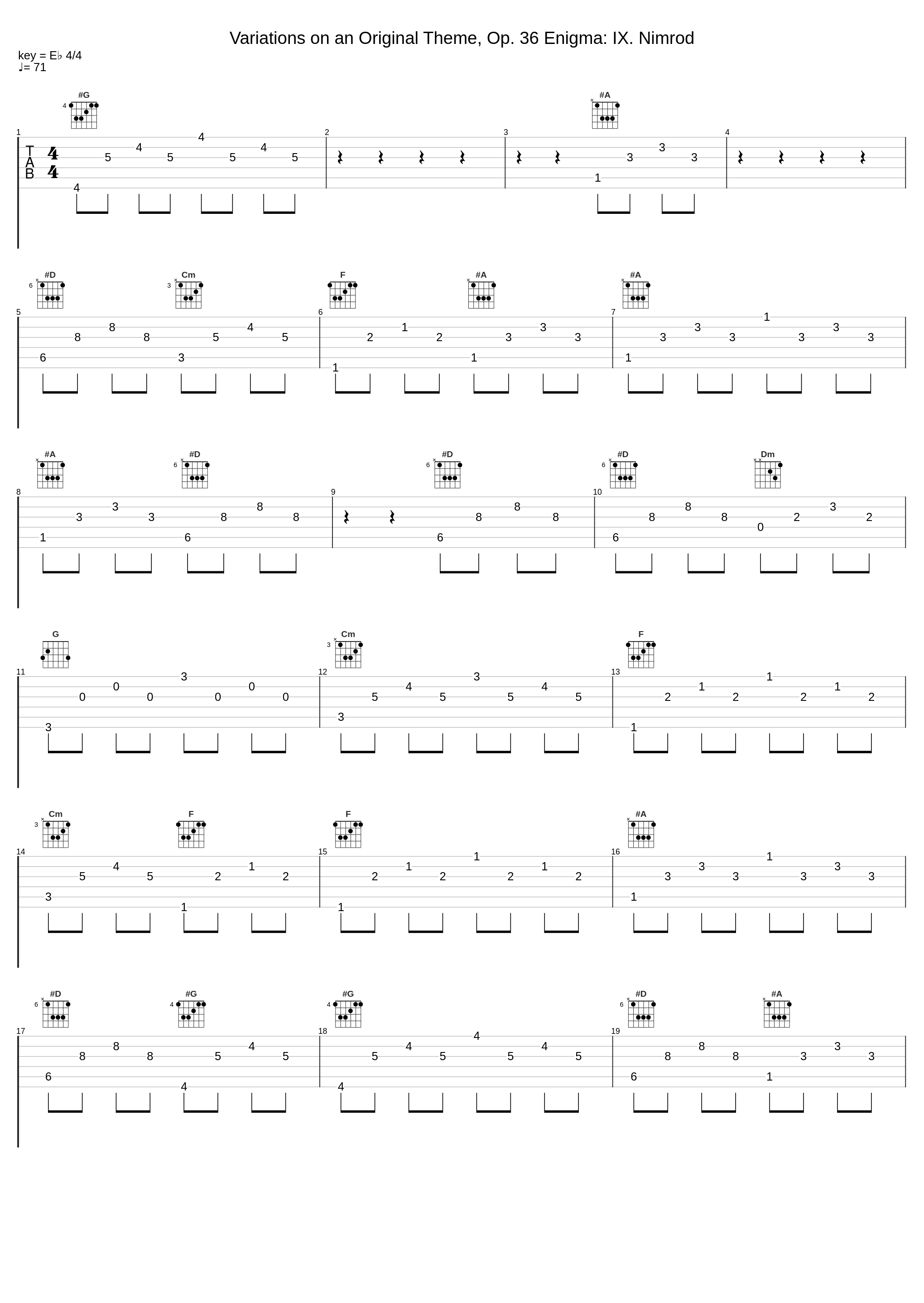 Variations on an Original Theme, Op. 36 Enigma: IX. Nimrod_Edward Elgar_1