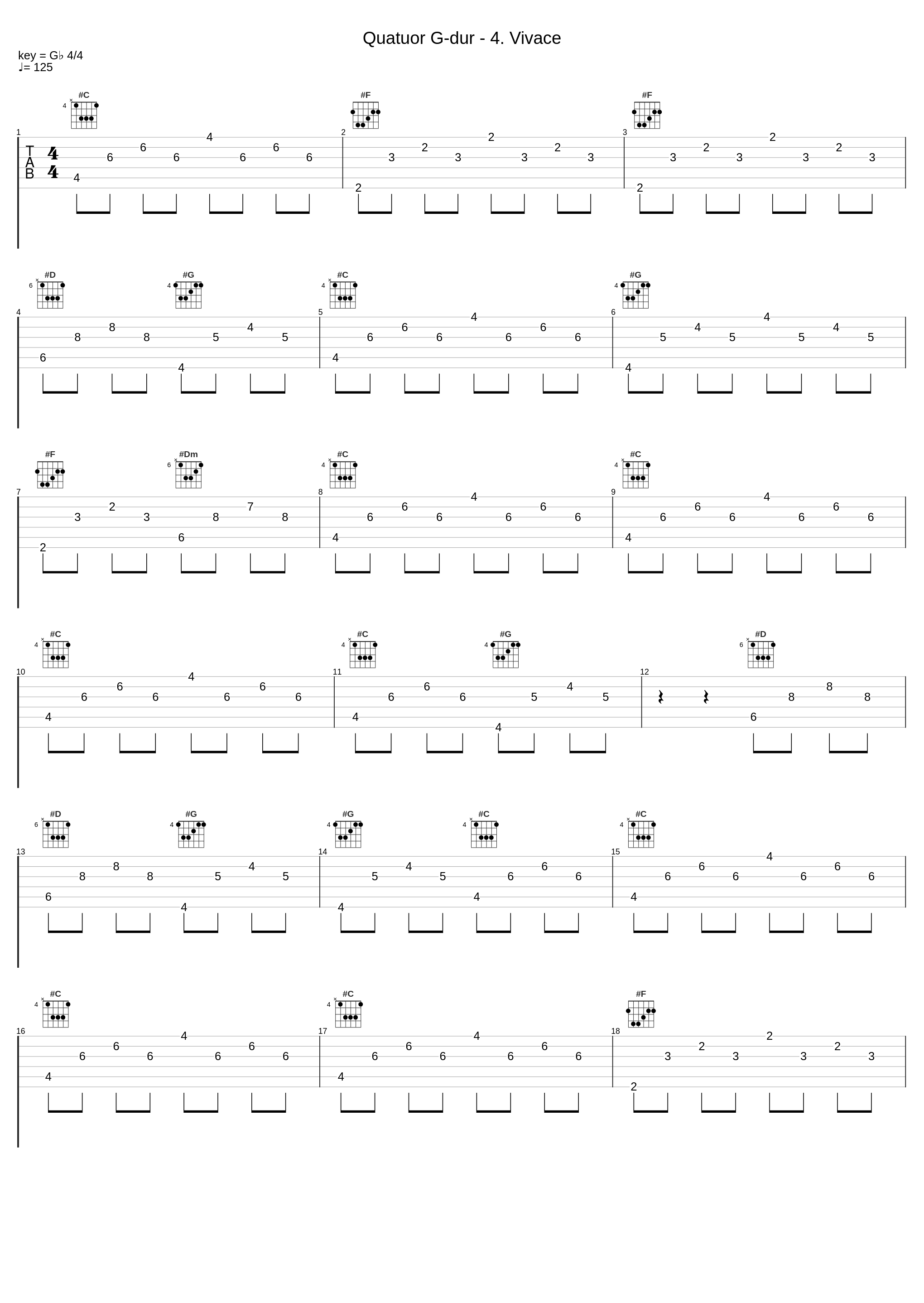 Quatuor G-dur - 4. Vivace_Georg Philipp Telemann_1