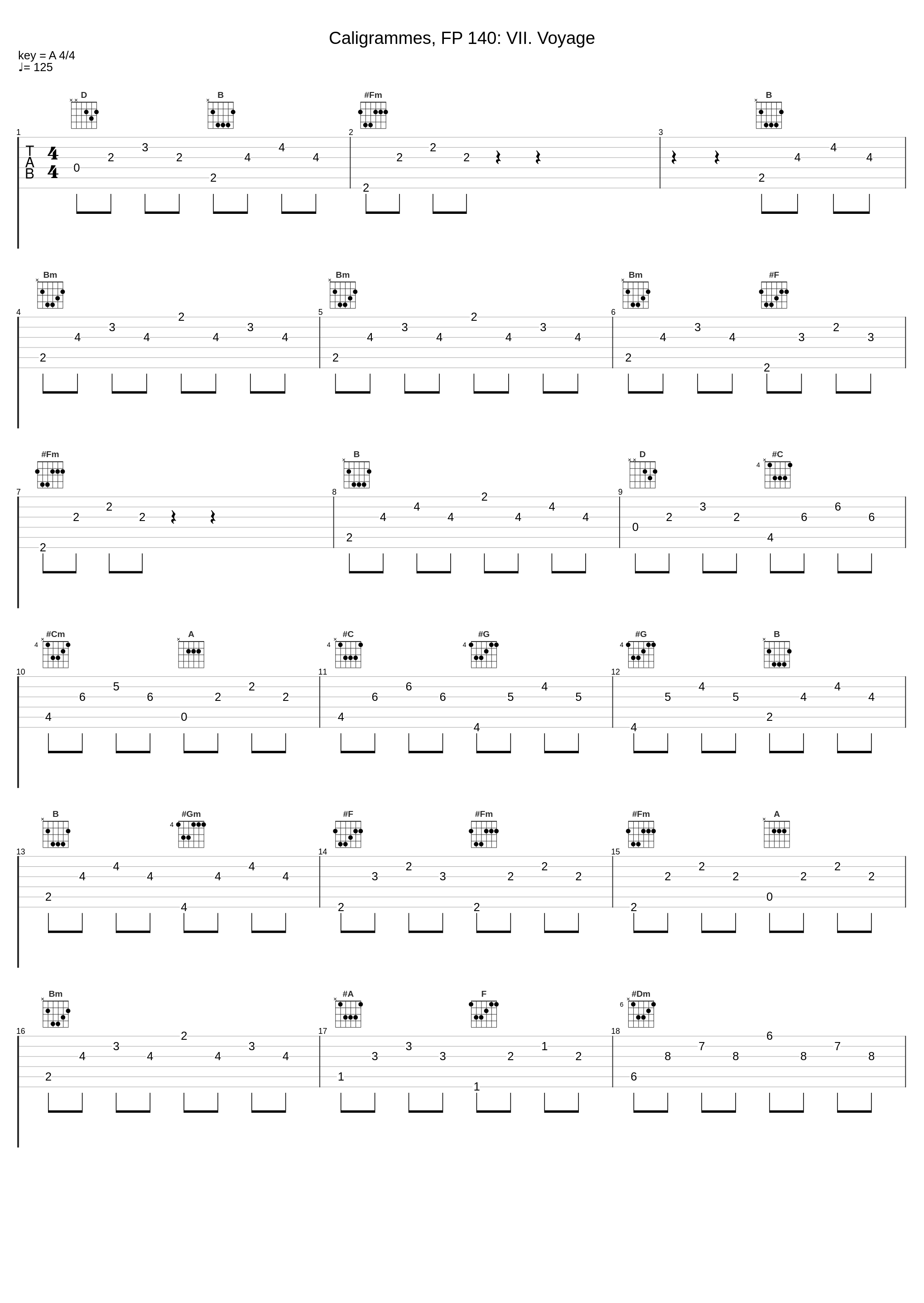 Caligrammes, FP 140: VII. Voyage_Pierre Bernac,Francis Poulenc_1