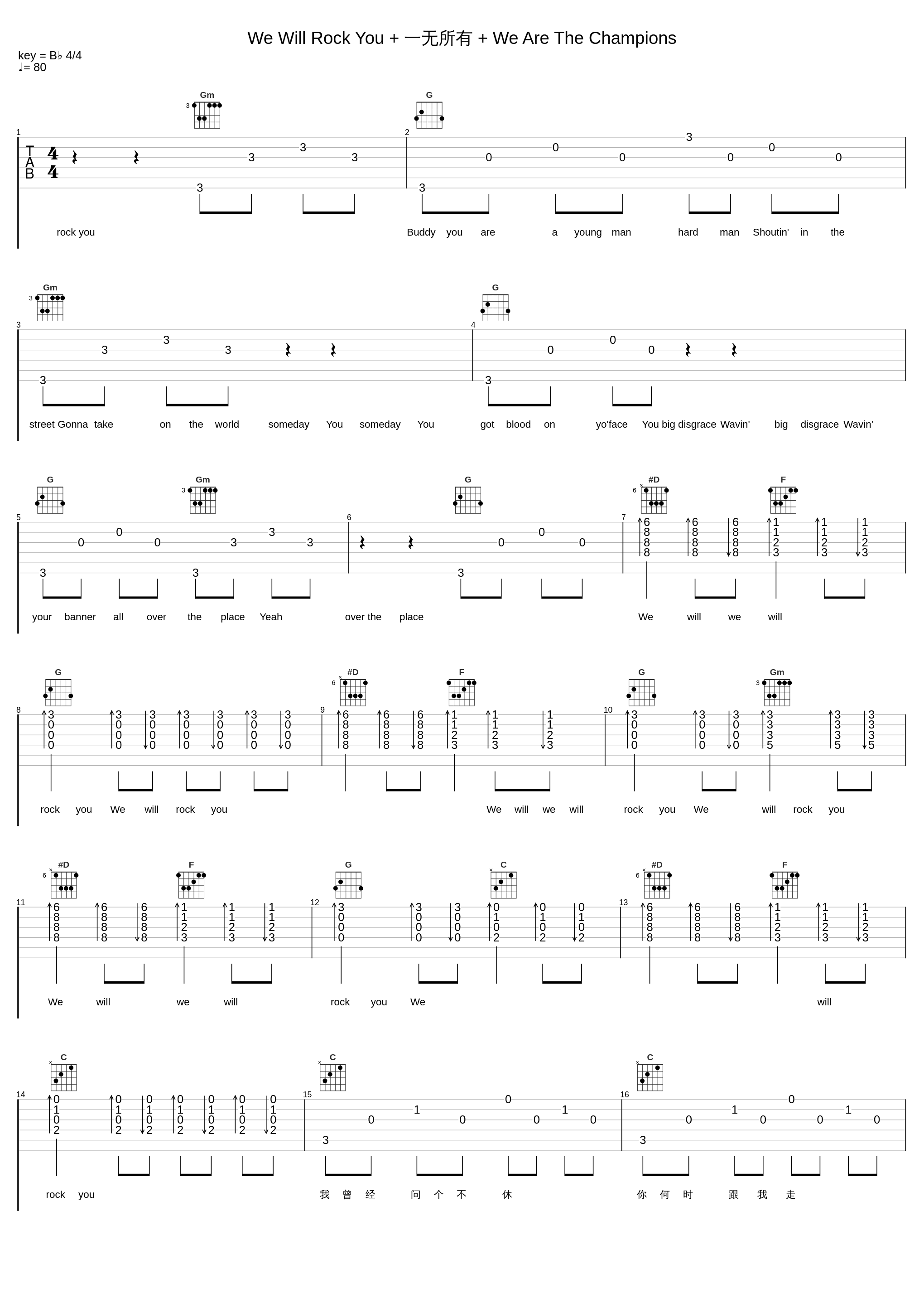We Will Rock You + 一无所有 + We Are The Champions_G.E.M. 邓紫棋_1
