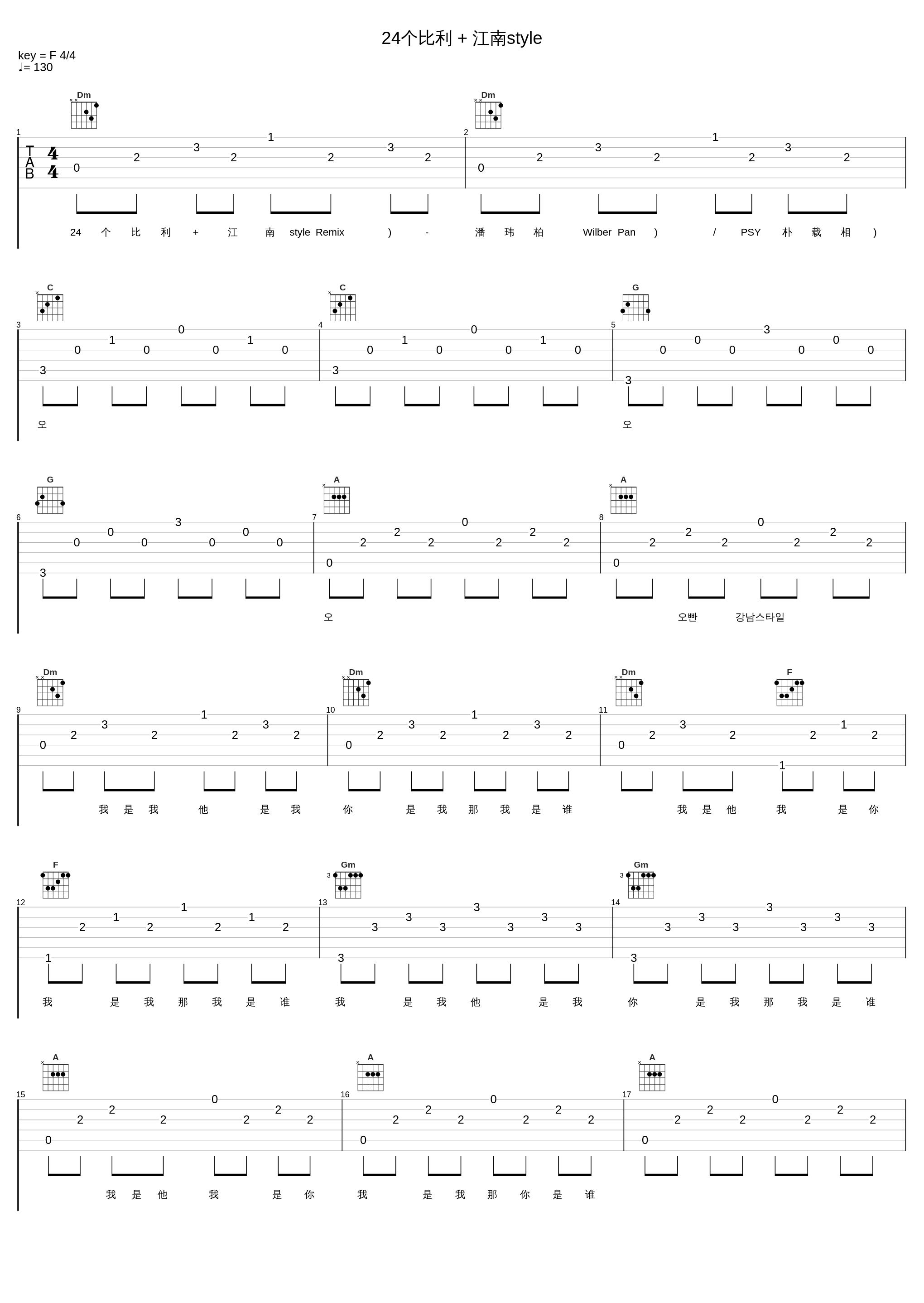 24个比利 + 江南style_潘玮柏,PSY_1