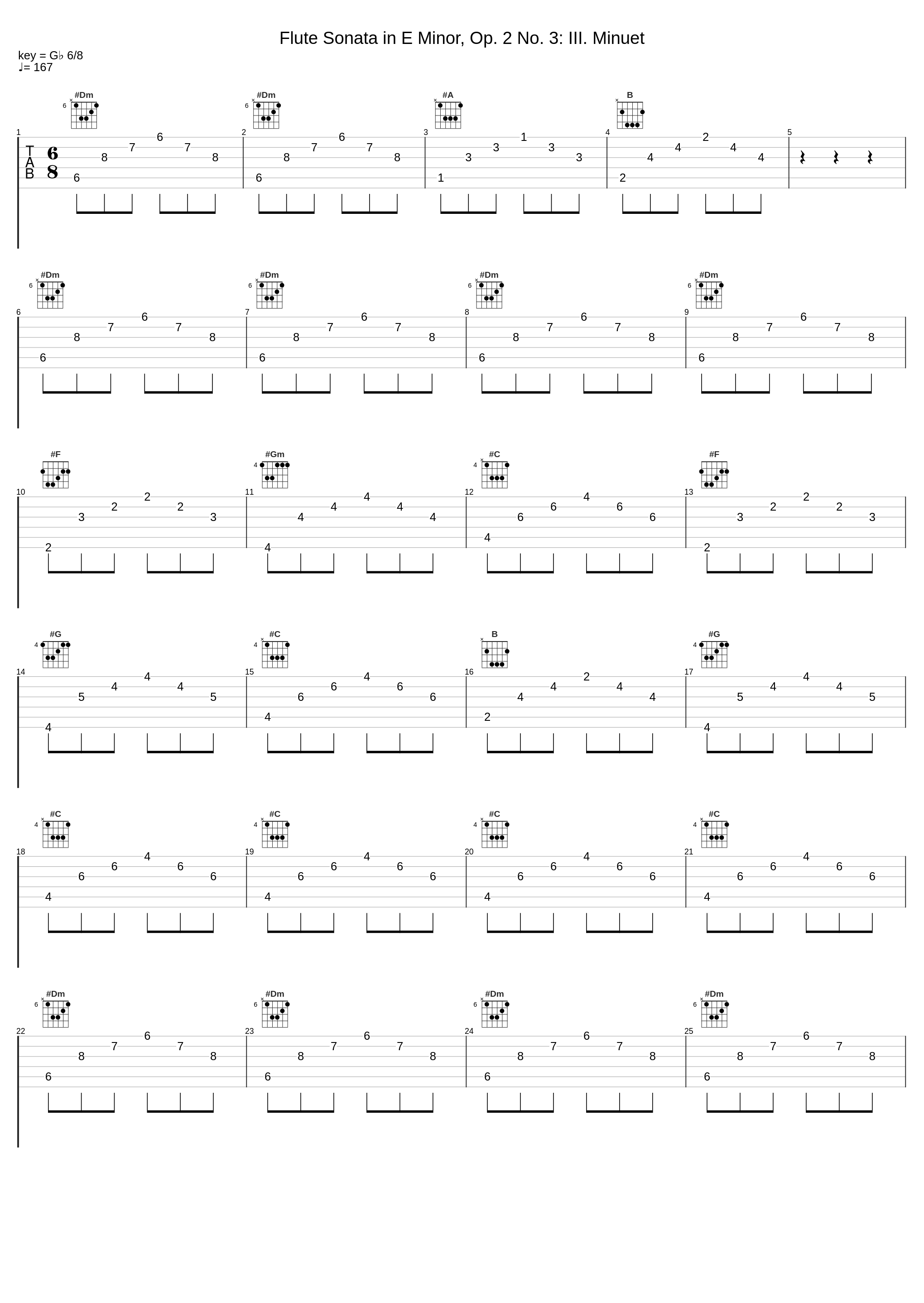 Flute Sonata in E Minor, Op. 2 No. 3: III. Minuet_G. Battista Columbro,Nanneke Schaap,Danilo Costantini_1