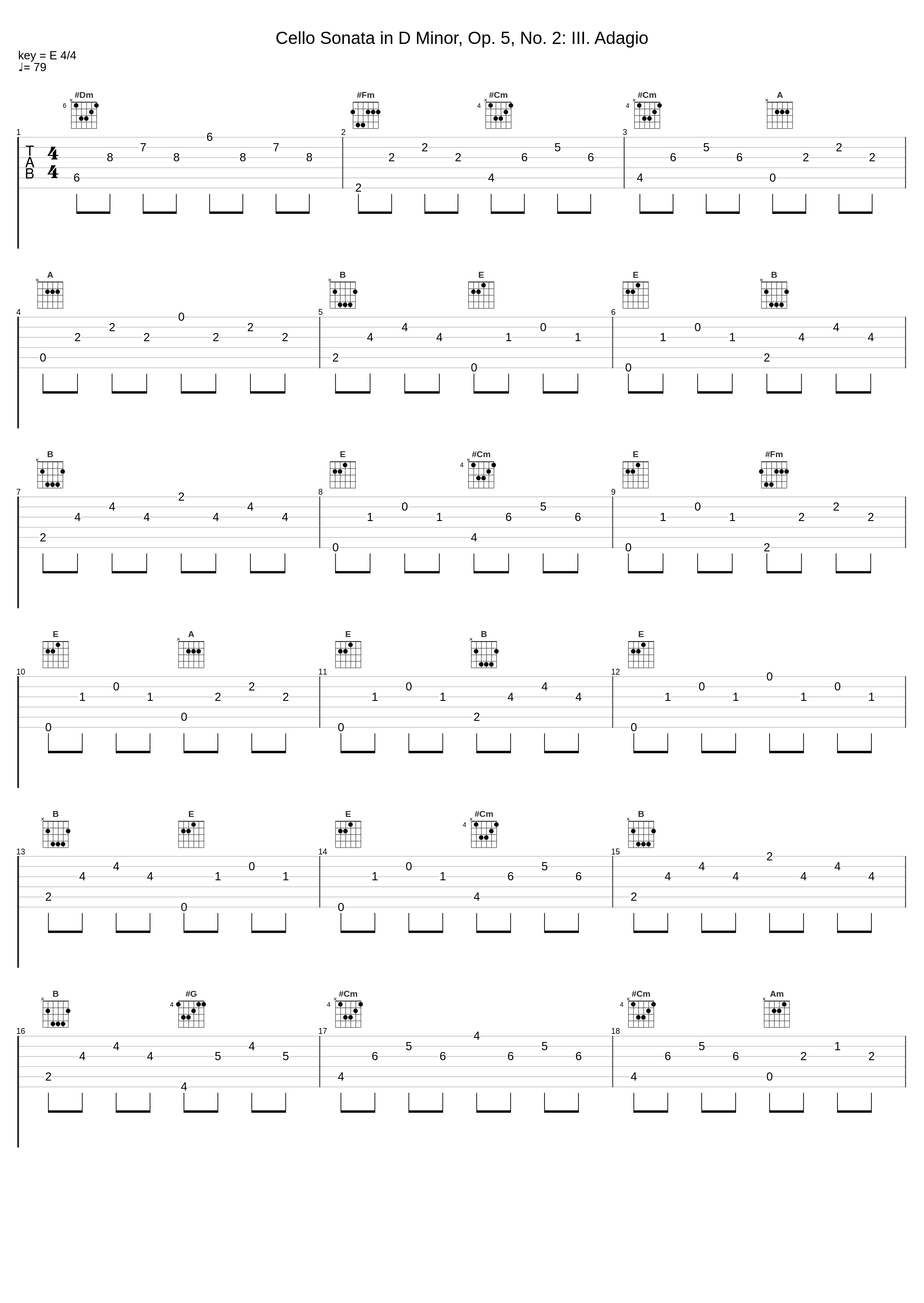 Cello Sonata in D Minor, Op. 5, No. 2: III. Adagio_Gaetano Nasillo_1