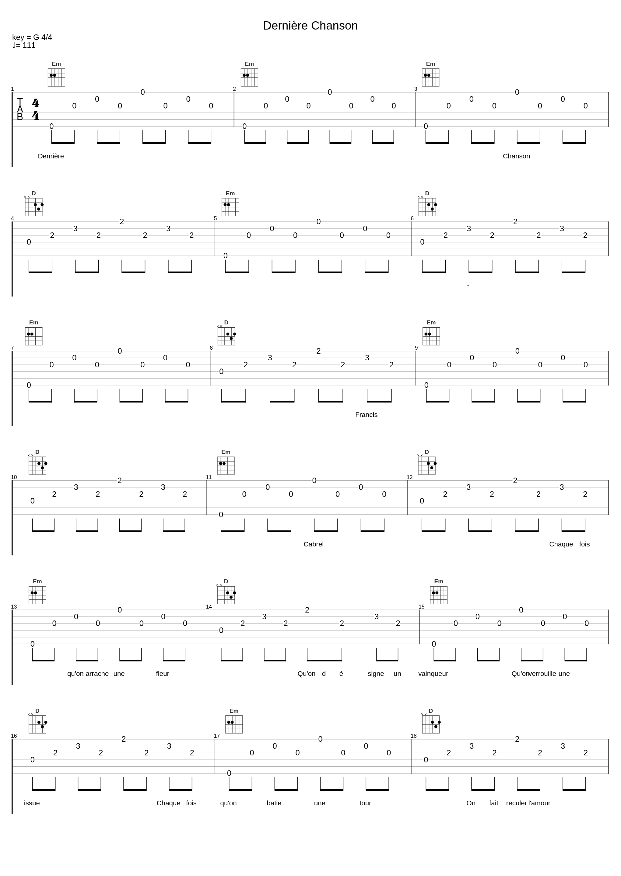 Dernière Chanson_Francis Cabrel_1