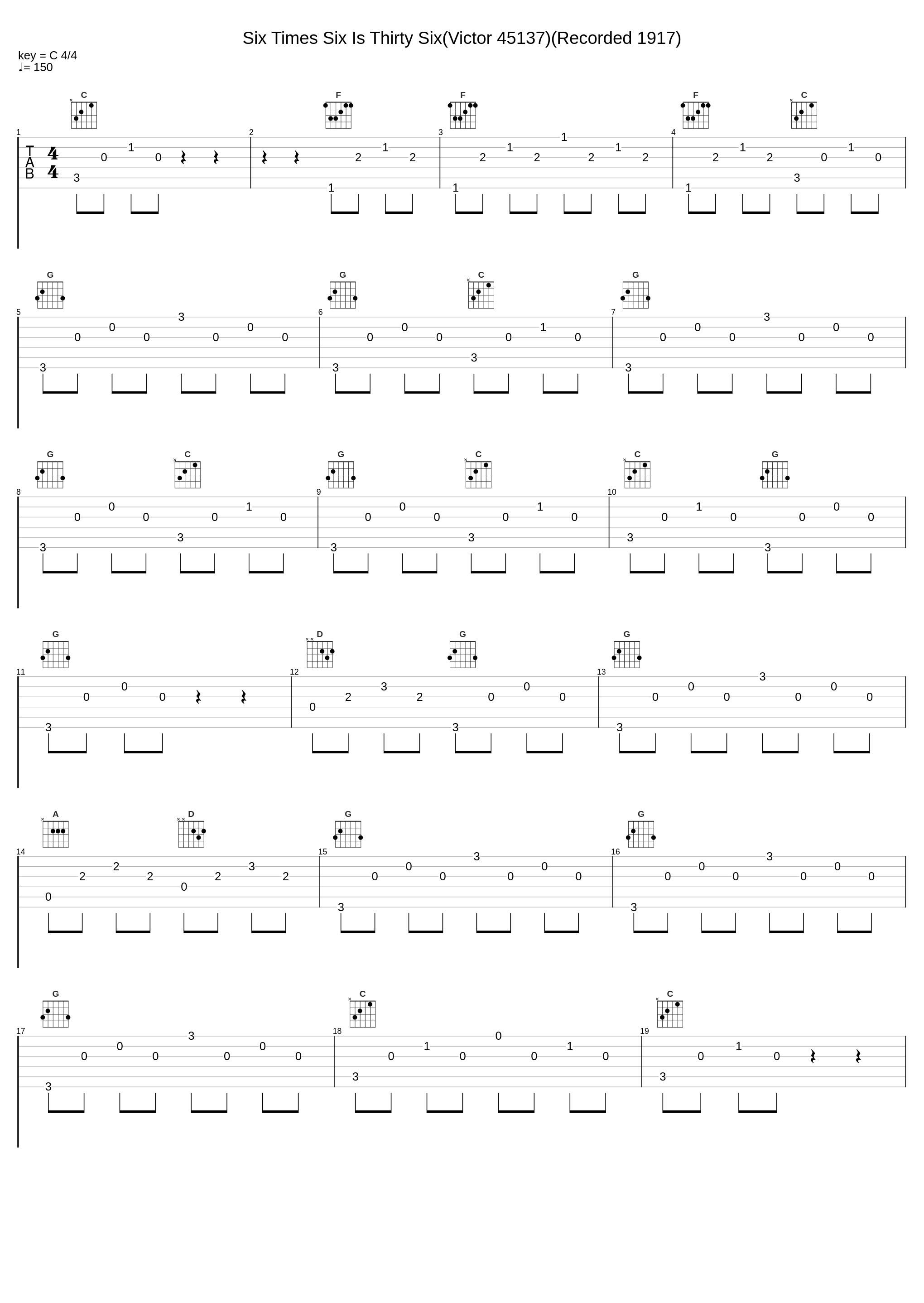 Six Times Six Is Thirty Six(Victor 45137)(Recorded 1917)_Francis White_1