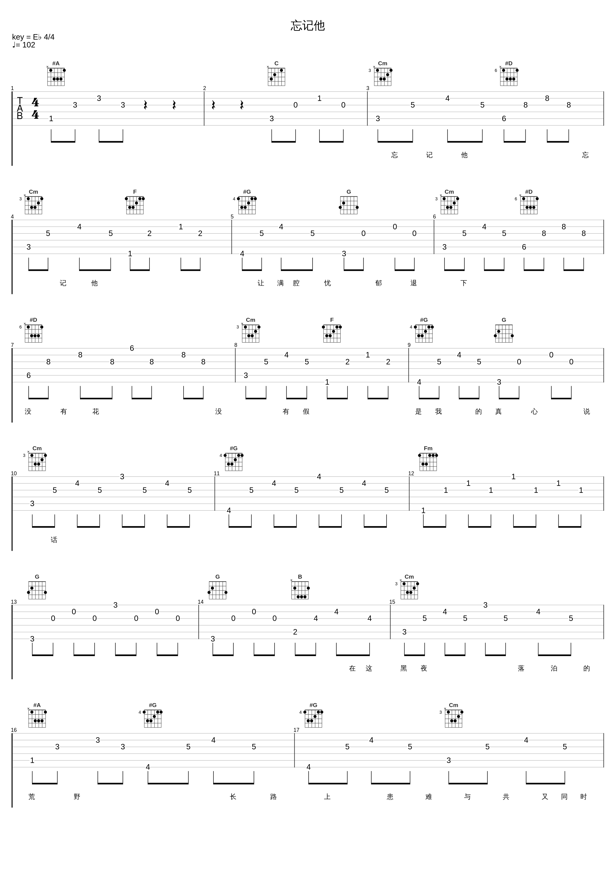 忘记他_张学友_1