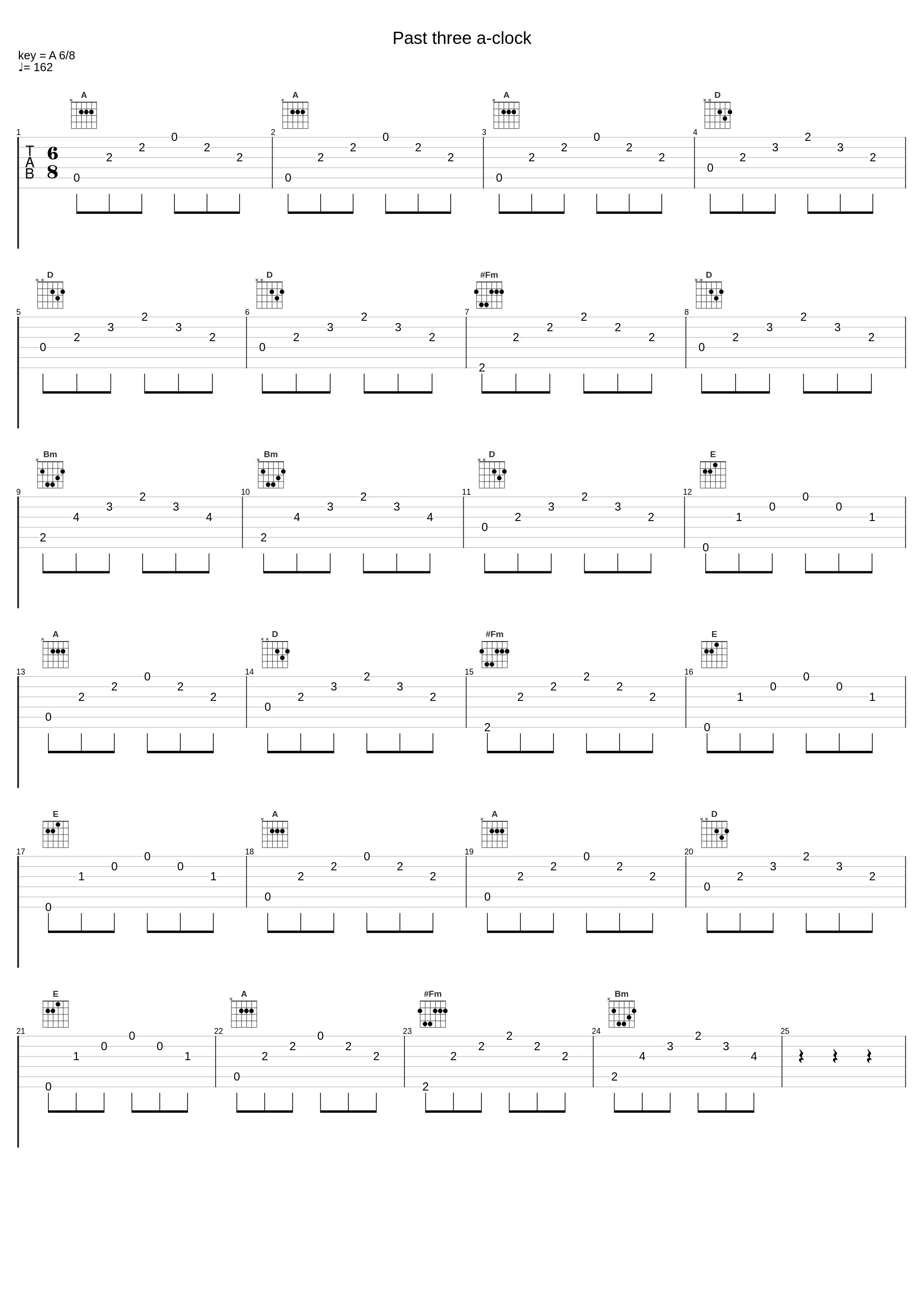 Past three a-clock_John Rutter_1