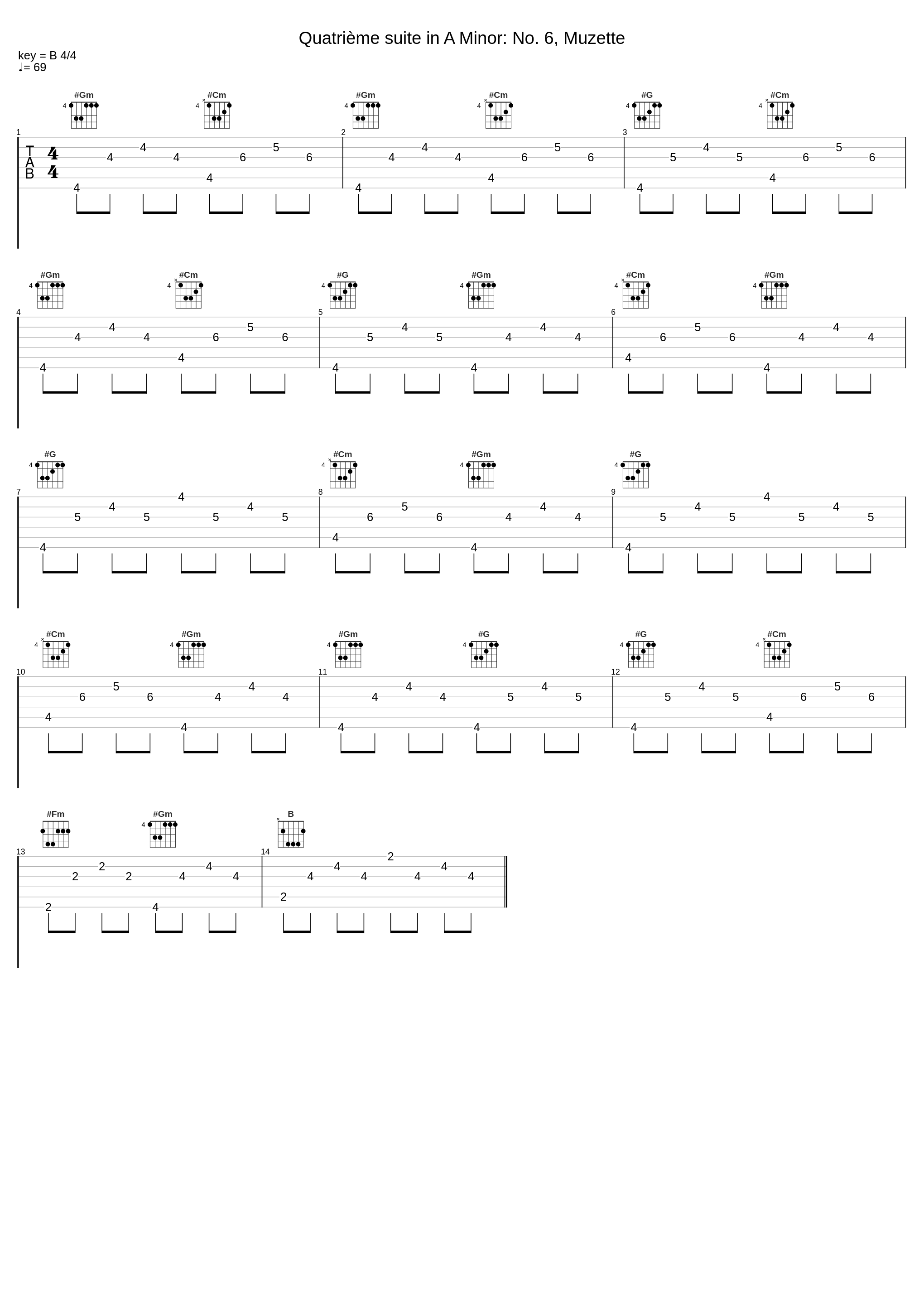 Quatrième suite in A Minor: No. 6, Muzette_Francois Joubert-Caillet,L'Achéron,Marin Marais_1