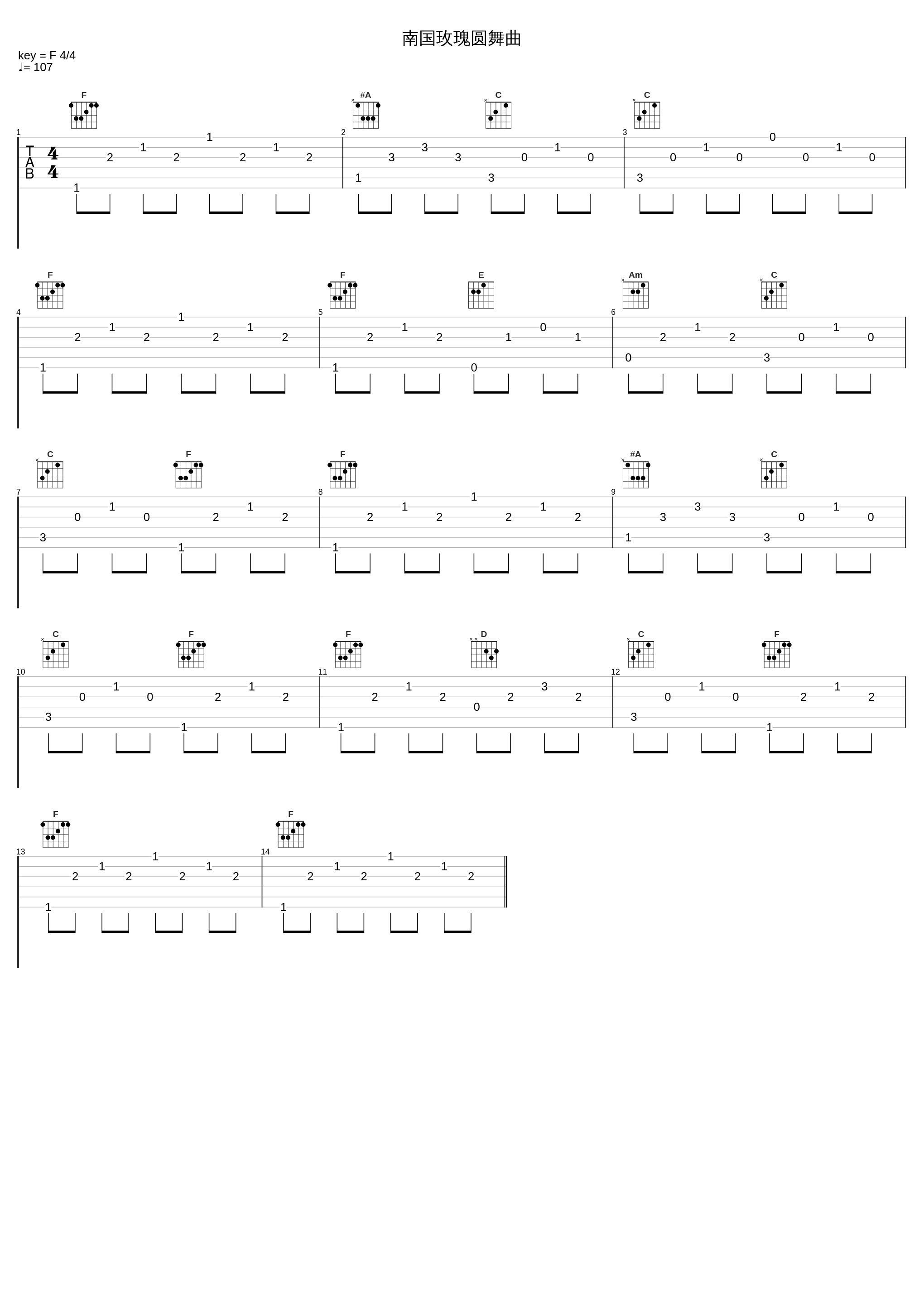 南国玫瑰圆舞曲_James Bastien_1