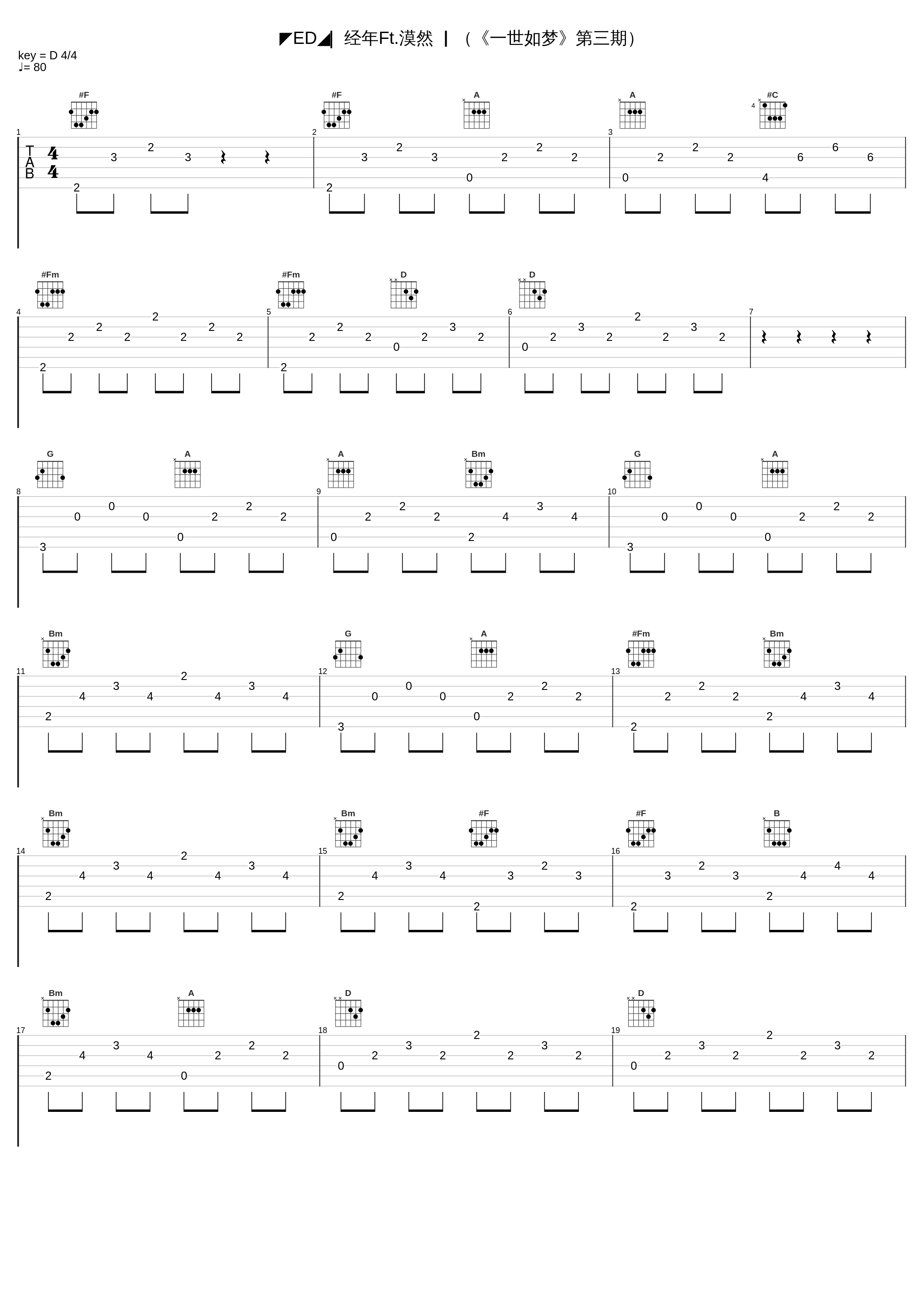 ◤ED◢▏经年Ft.漠然 ▏（《一世如梦》第三期）_五音Jw,漠然_1