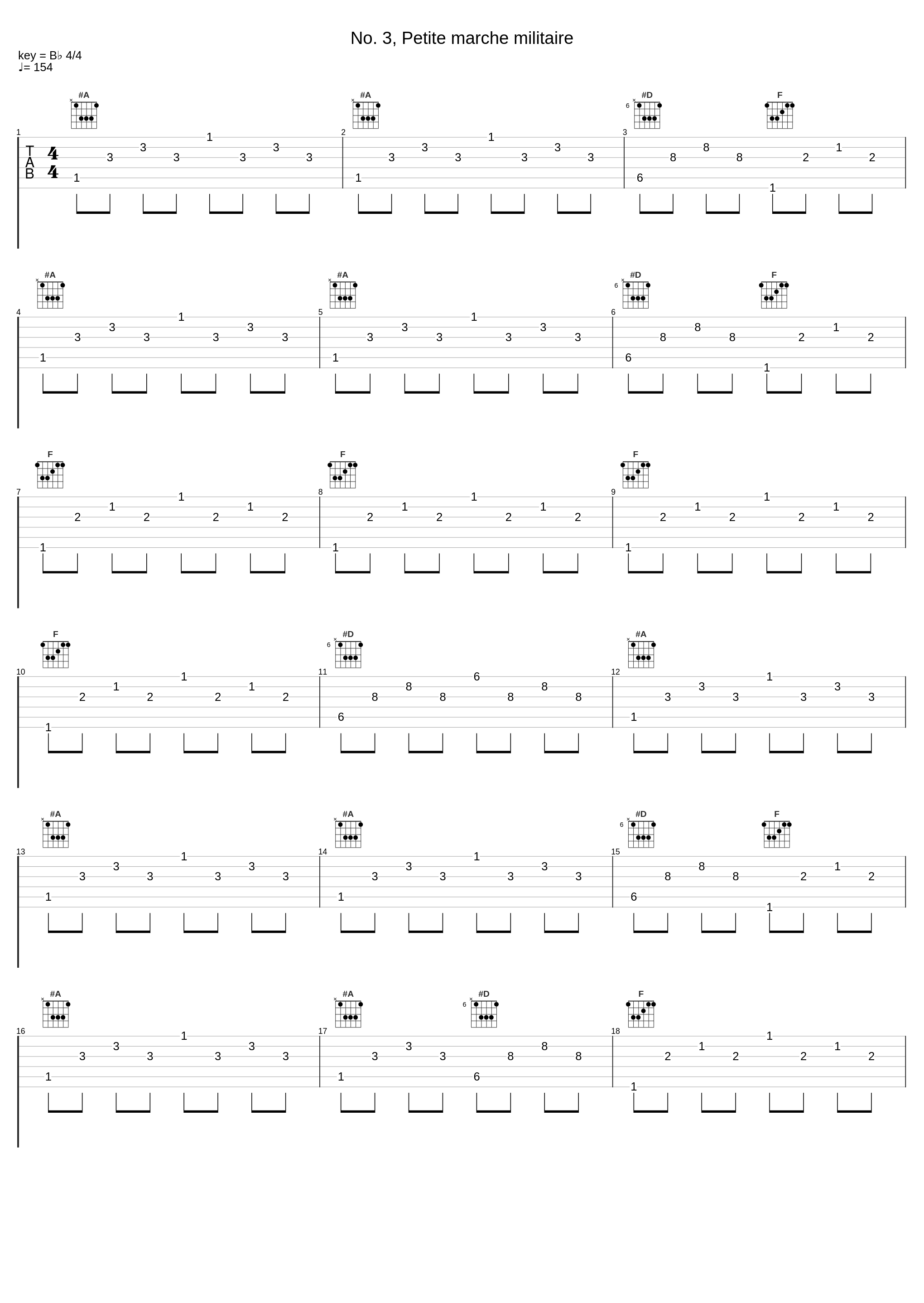 No. 3, Petite marche militaire_Francis Poulenc_1