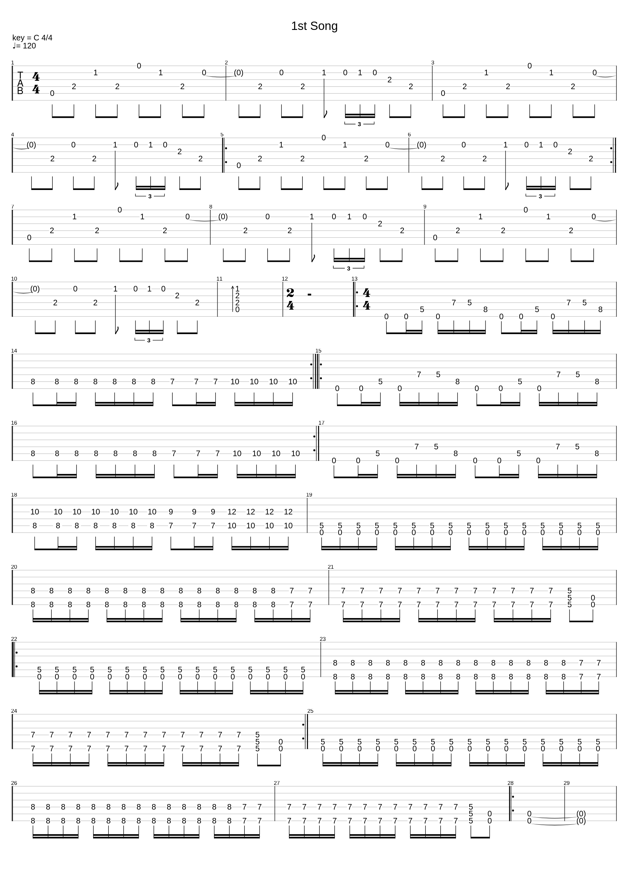 1st Song_James Borders_1