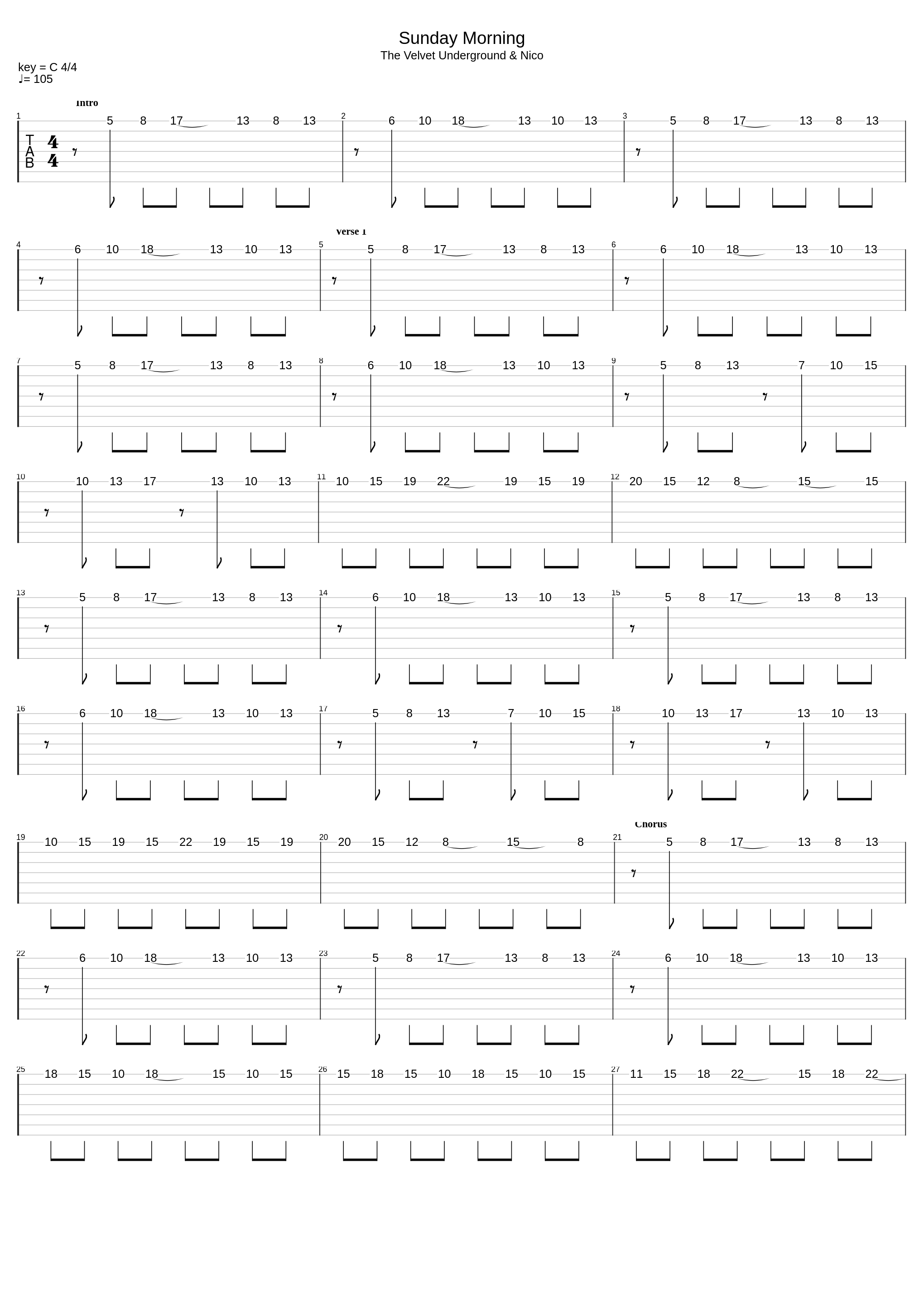 Sunday Morning_The Velvet Underground_1