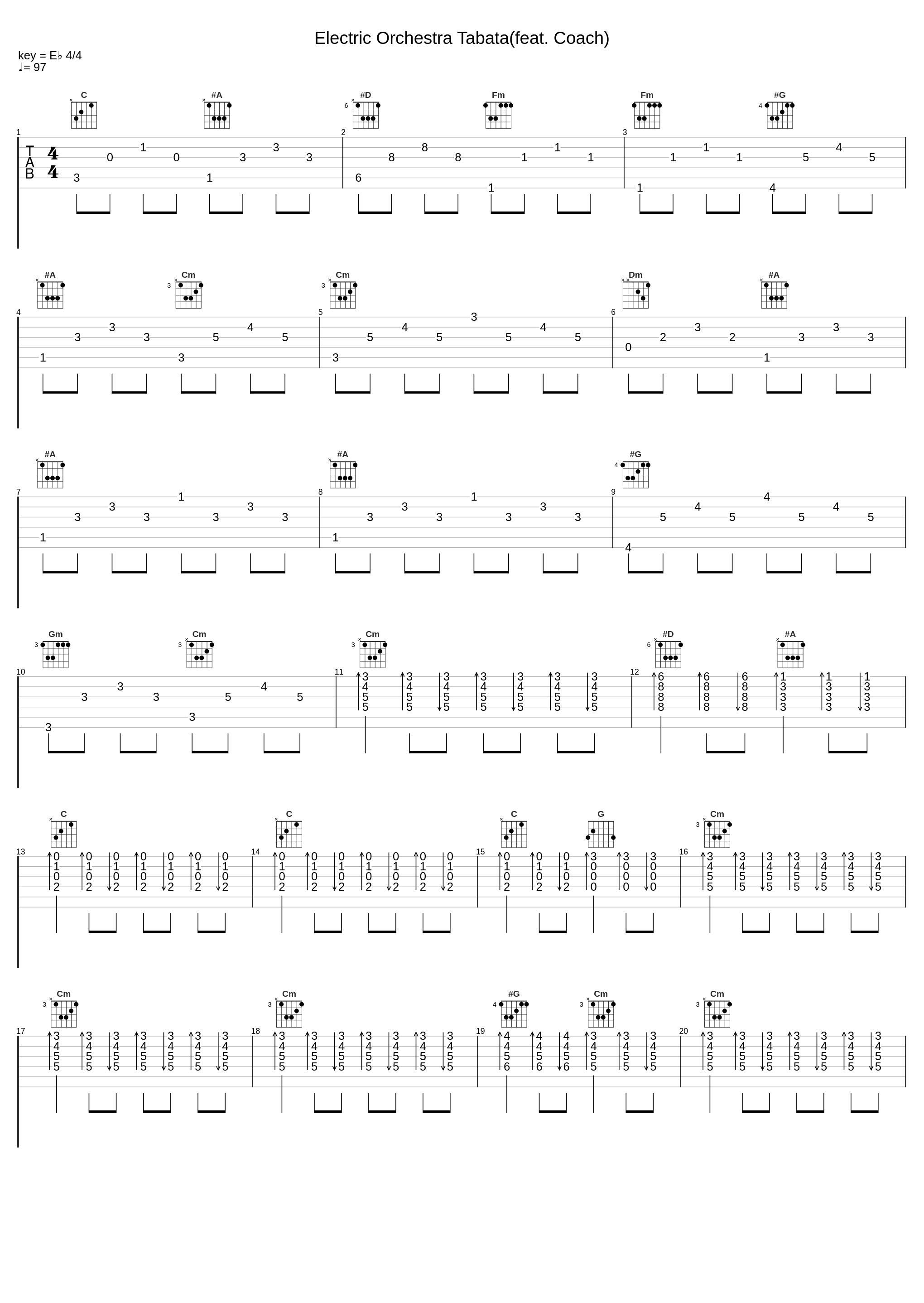Electric Orchestra Tabata(feat. Coach)_Tabata Songs,Coach_1