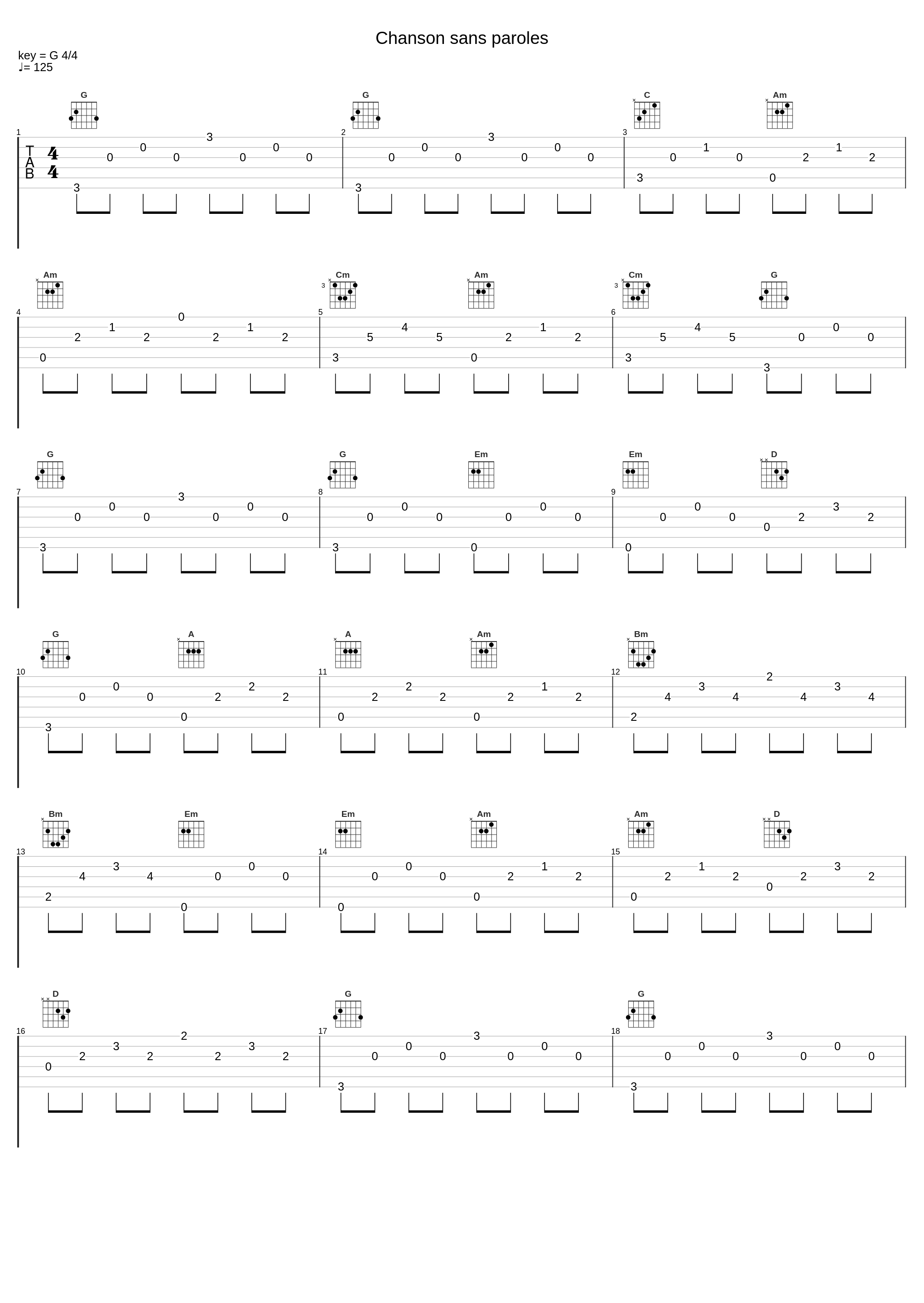 Chanson sans paroles_André Gagnon_1