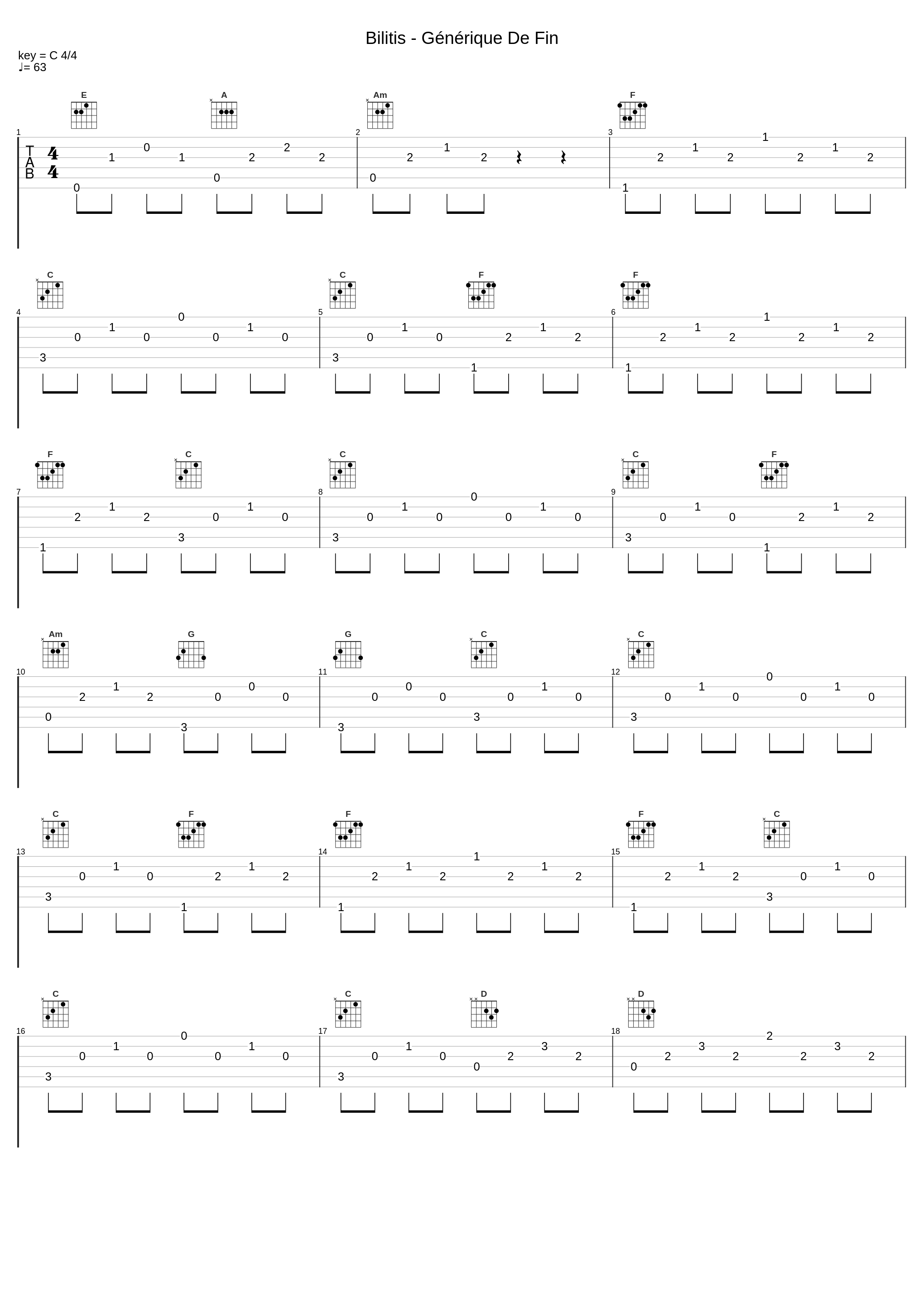 Bilitis - Générique De Fin_Francis Lai_1