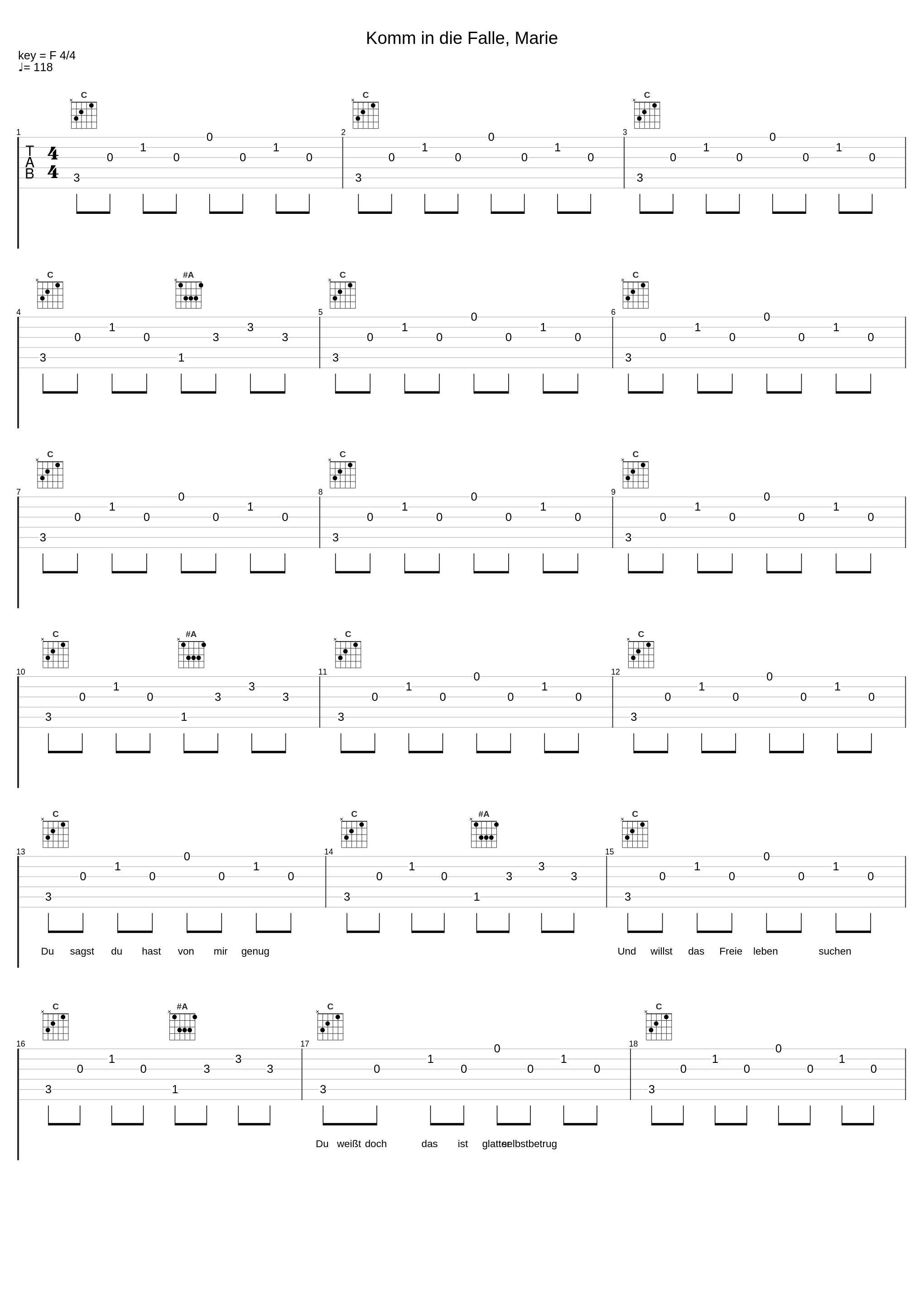 Komm in die Falle, Marie_Achim Reichel_1