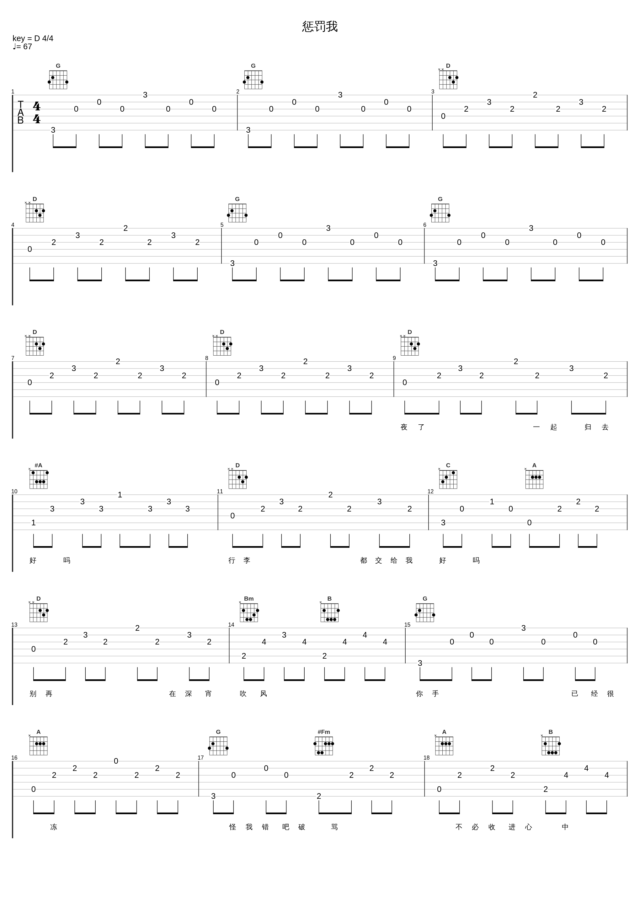 惩罚我_梁汉文_1