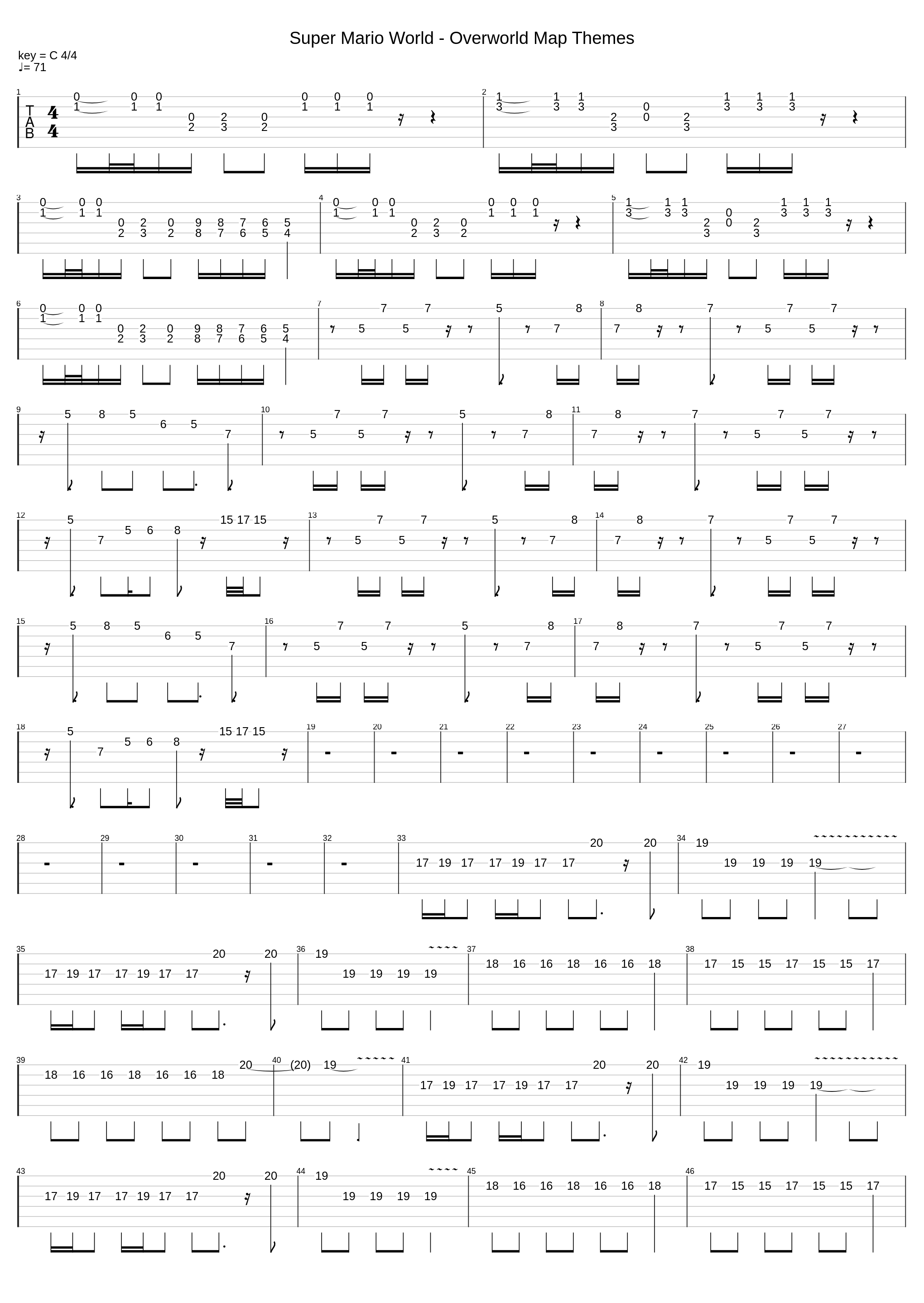 Super Mario World World Map Themes_Koji Kondo_1