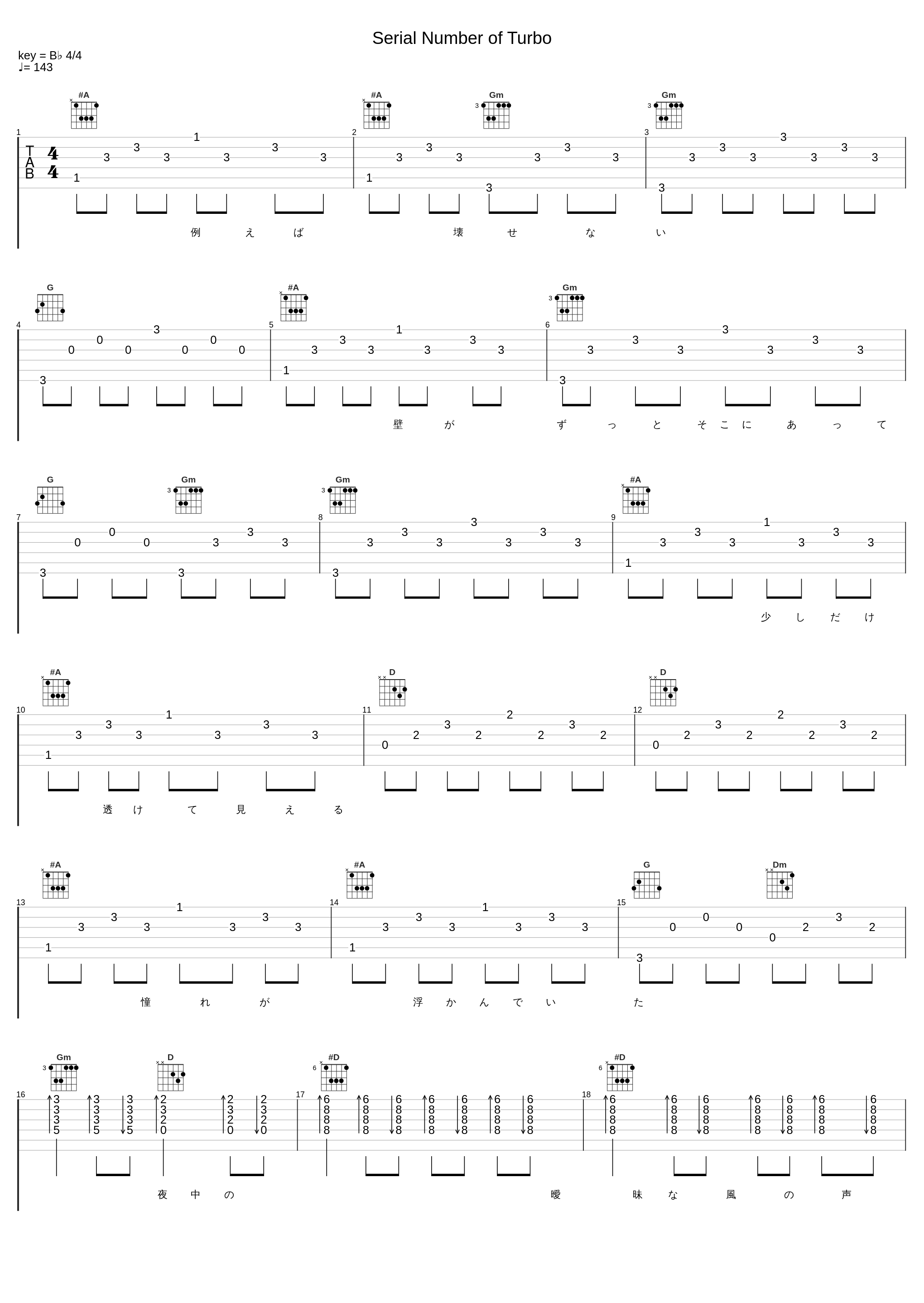 Serial Number of Turbo_凛冽时雨_1