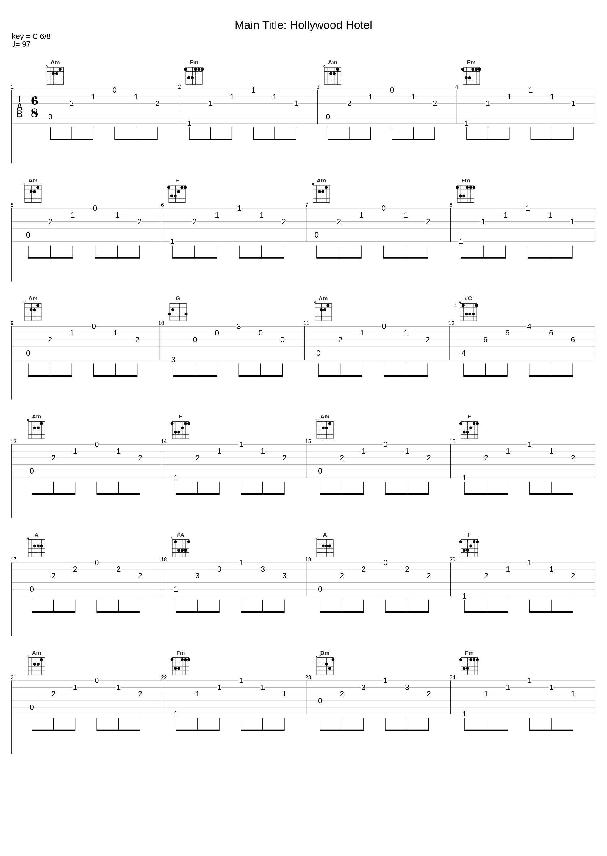 Main Title: Hollywood Hotel_John Zorn_1