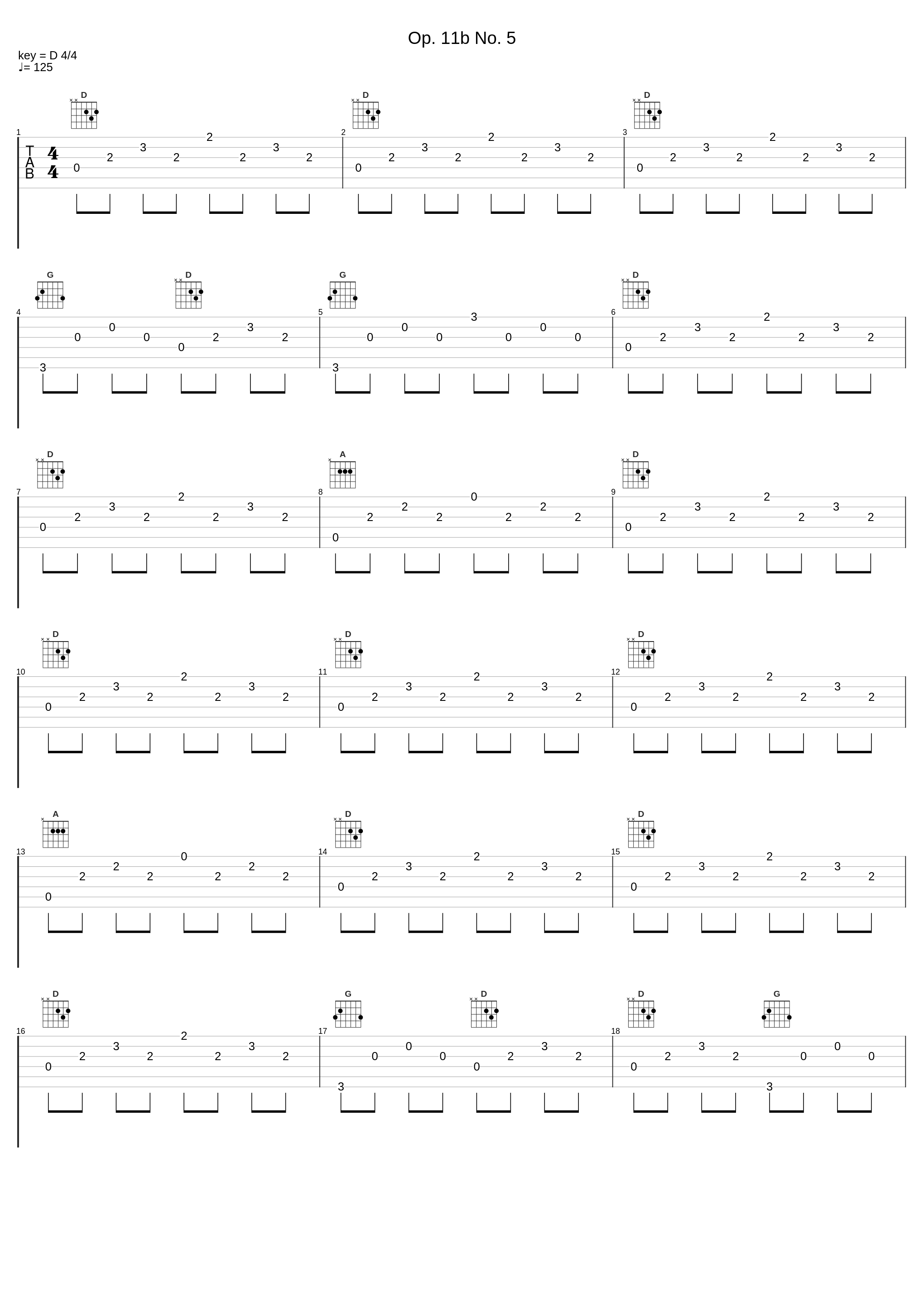 Op. 11b No. 5_Lawrence Johnson,Fernando Sor_1