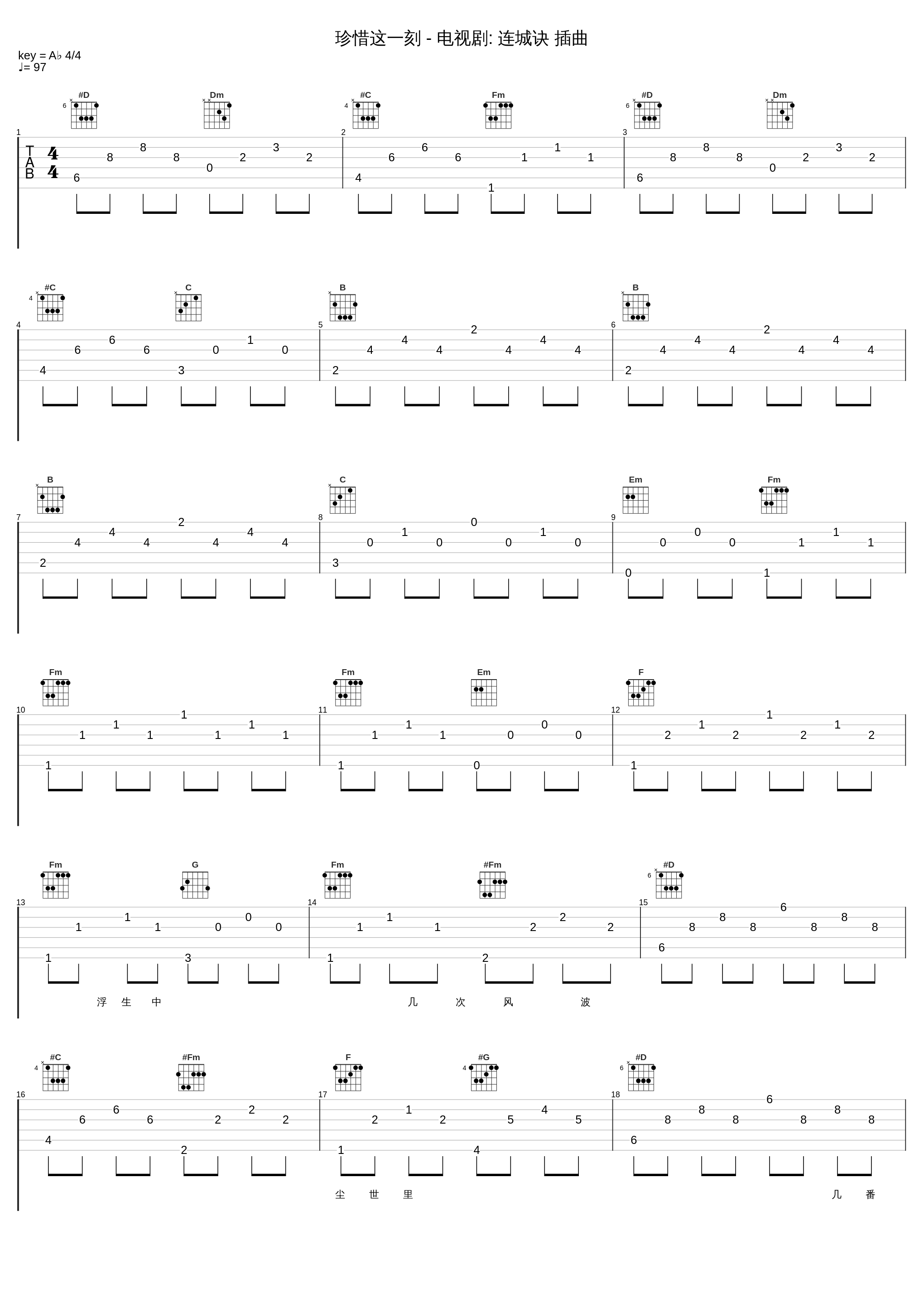 珍惜这一刻 - 电视剧: 连城诀 插曲_吕方,郑秀文_1